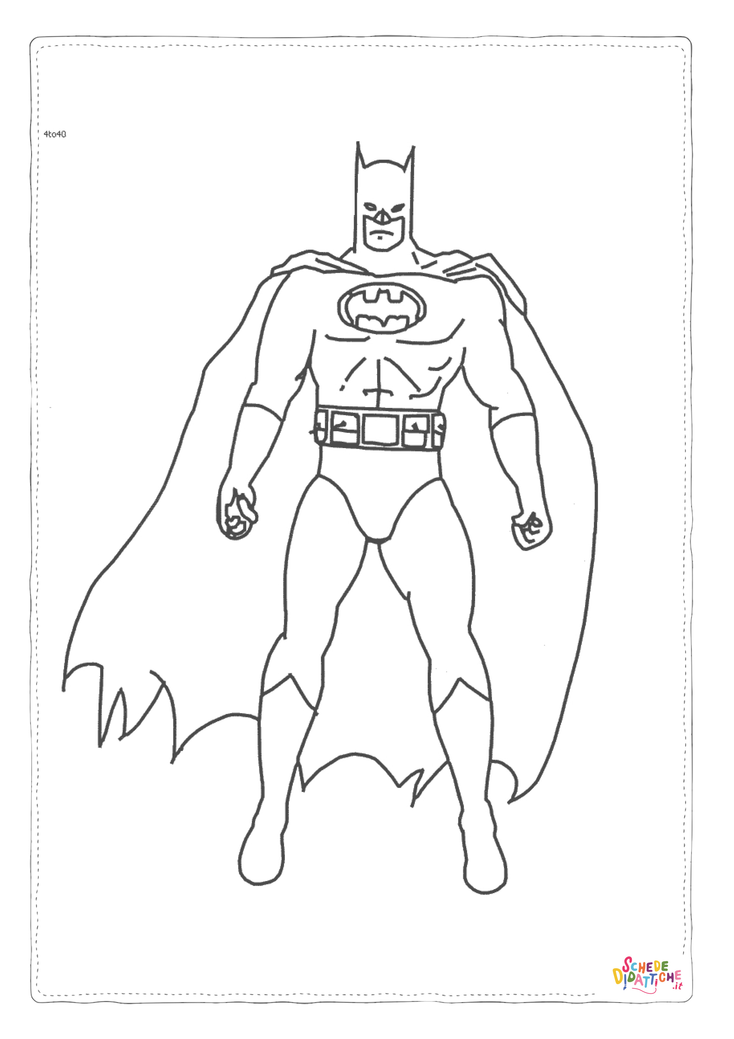 Disegno "Disegno di Batman e Robin da stampare e colorare 84" Disegno di Batman e Robin da stampare e colorare 84
