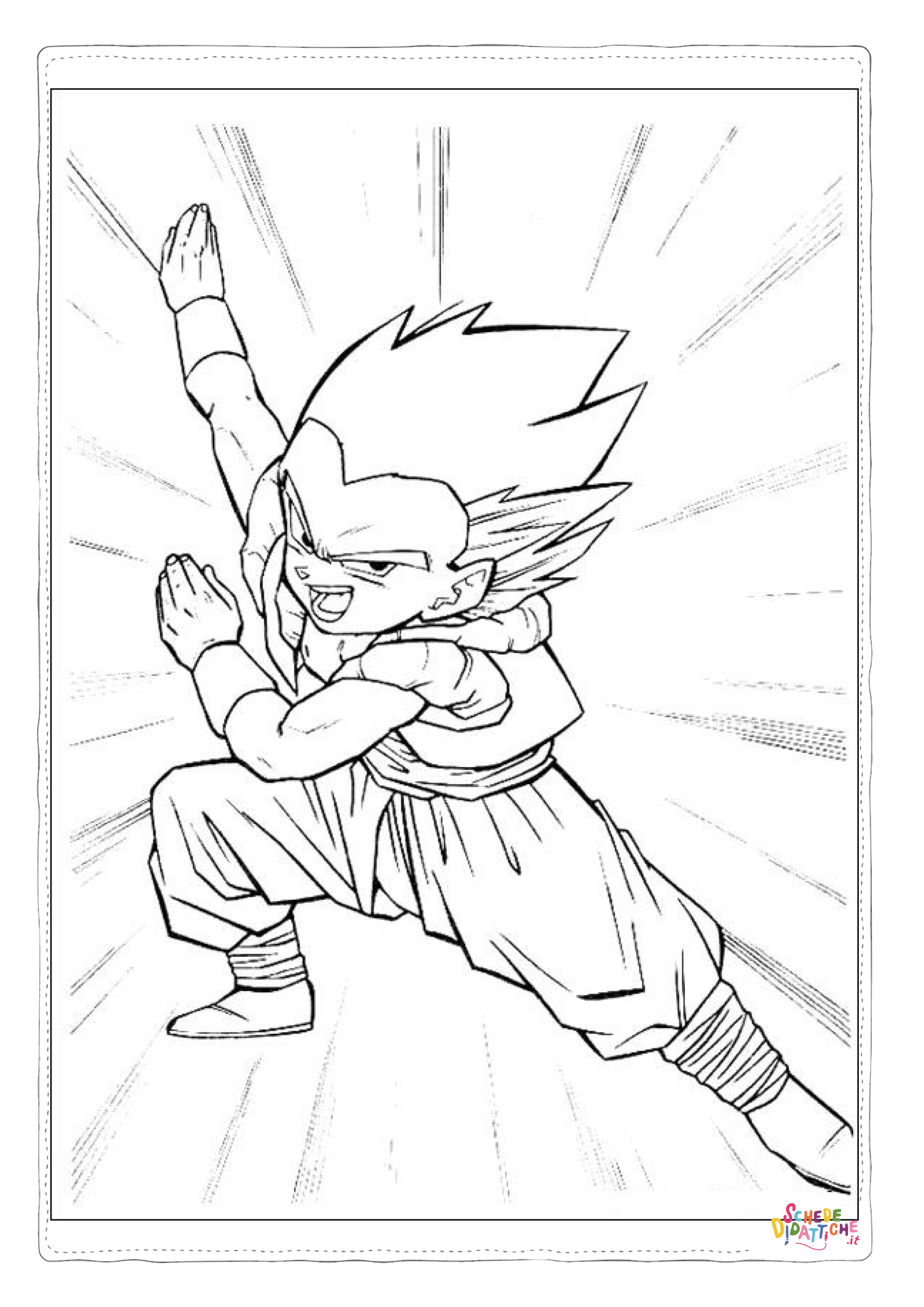 Disegno "Disegno di Dragon Ball da stampare e colorare 120" Disegno di Dragon Ball da stampare e colorare 120