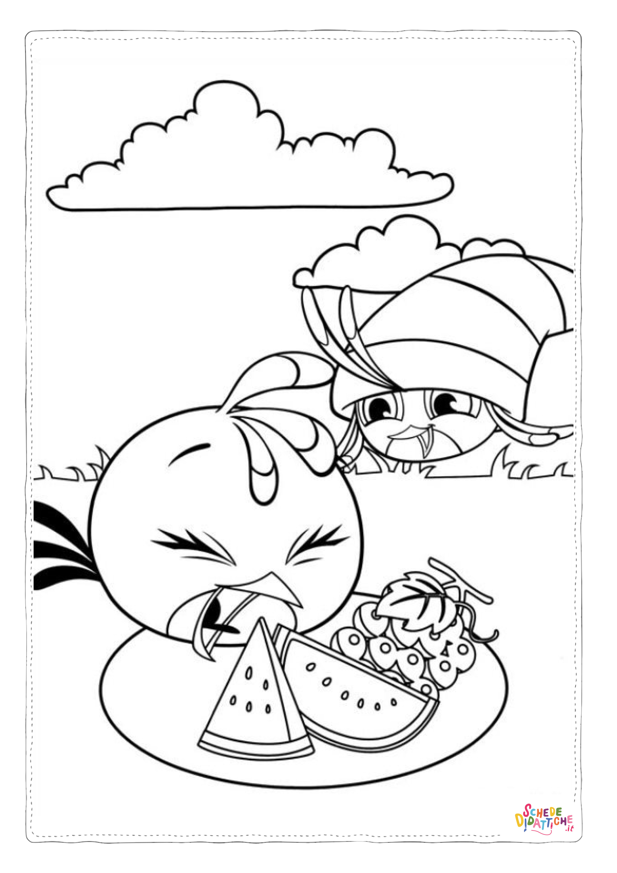Disegno "Disegno di Angry birds da stampare e colorare 60" Disegno di Angry birds da stampare e colorare 60