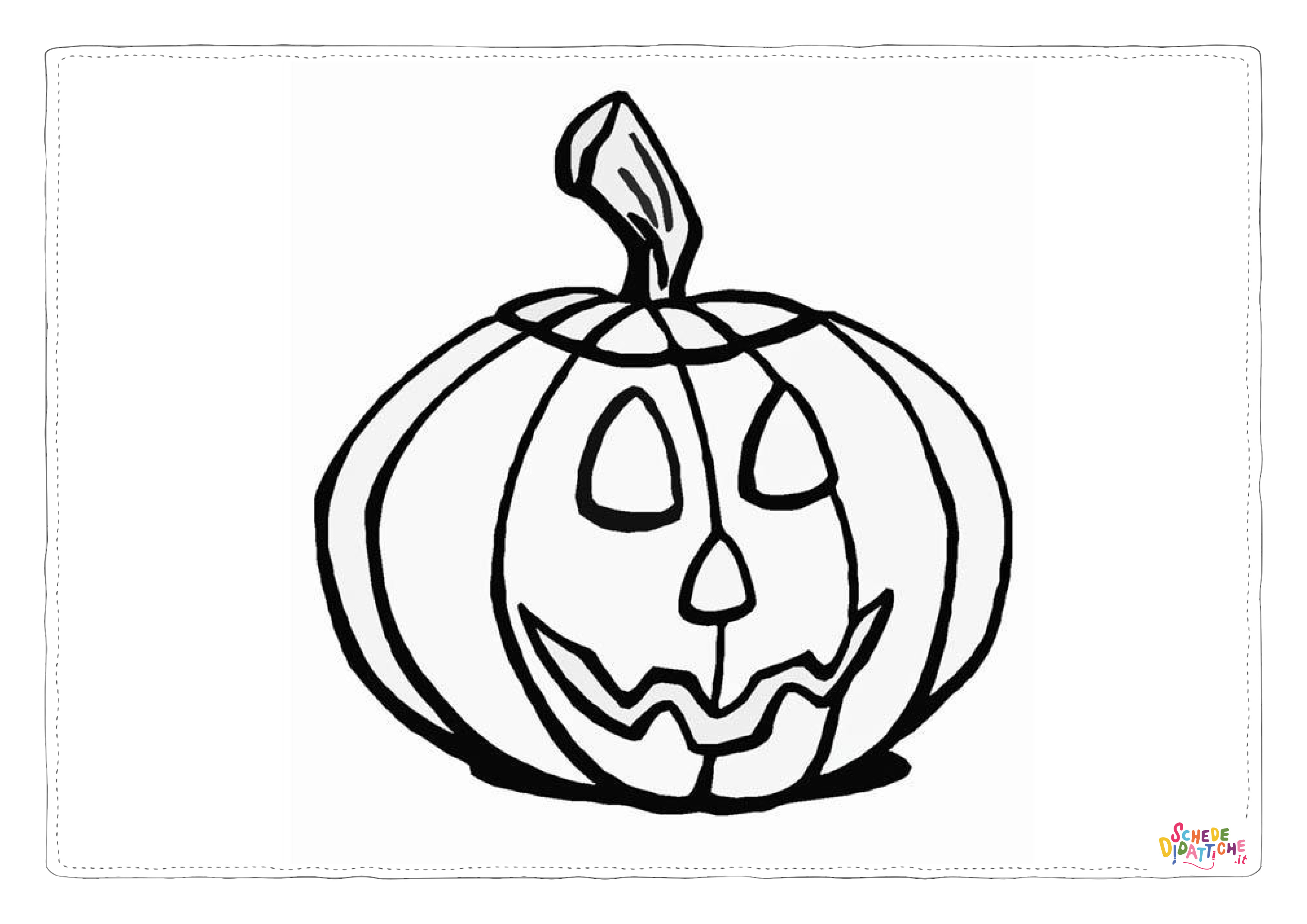 Disegno "Disegno di zucca di Halloween da stampare e colorare 64" Disegno di zucca di Halloween da stampare e colorare 64
