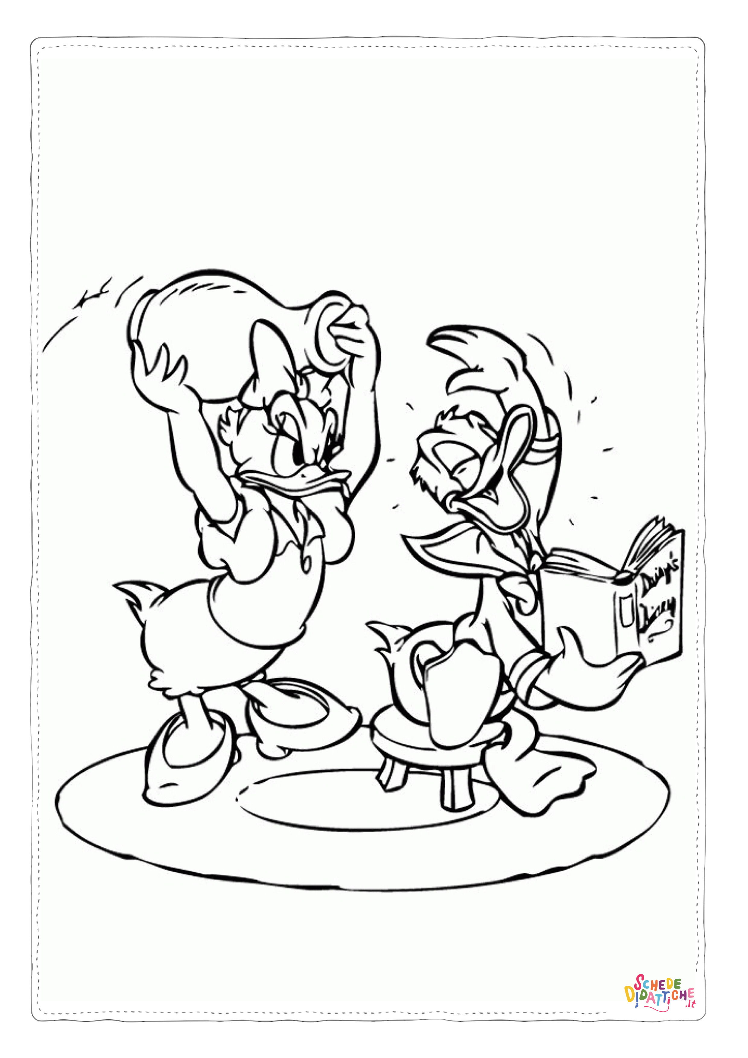 Disegno di Paperino da stampare e colorare 62