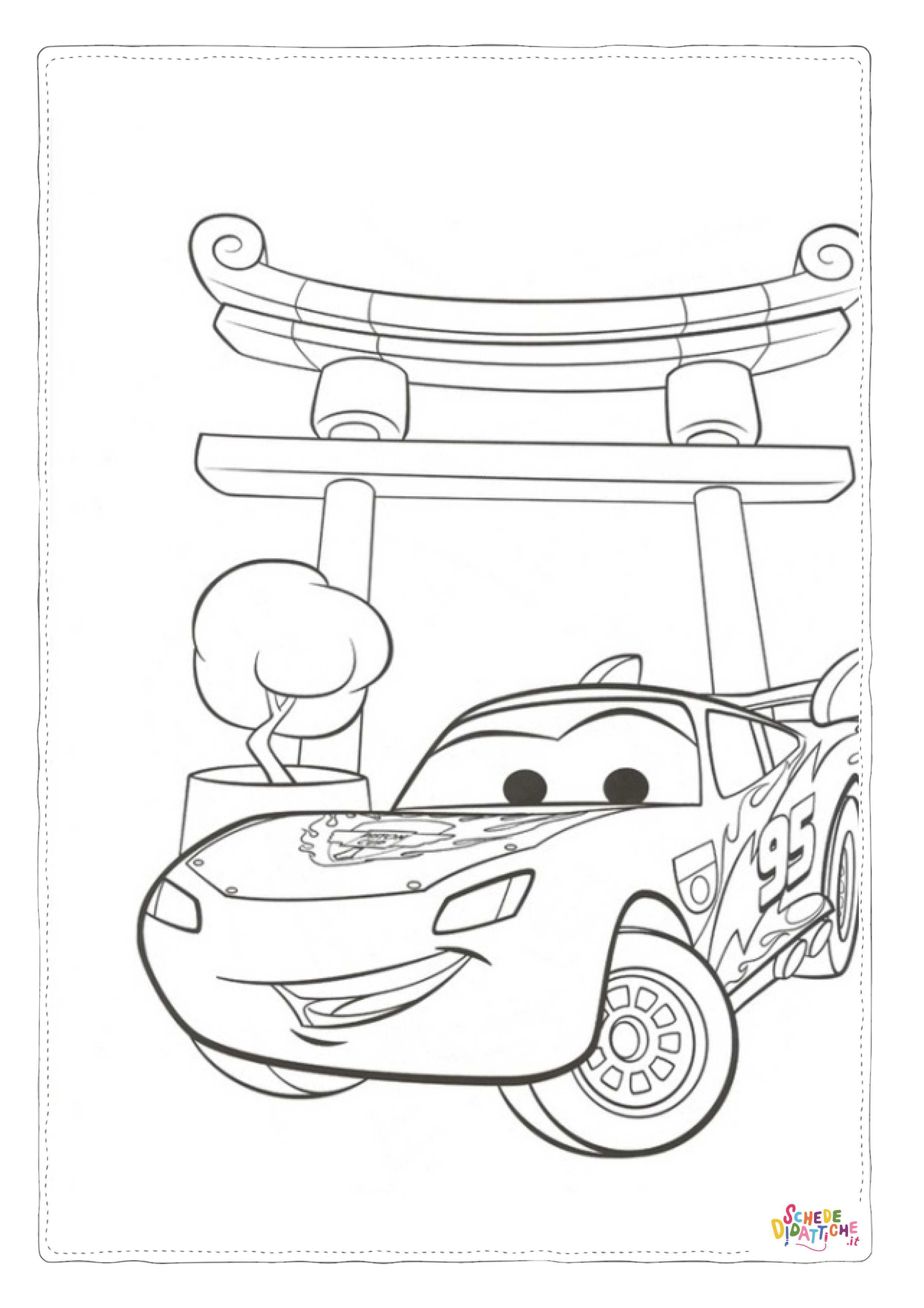 Disegno "Disegno di Cars da stampare e colorare 135" Disegno di Cars da stampare e colorare 135
