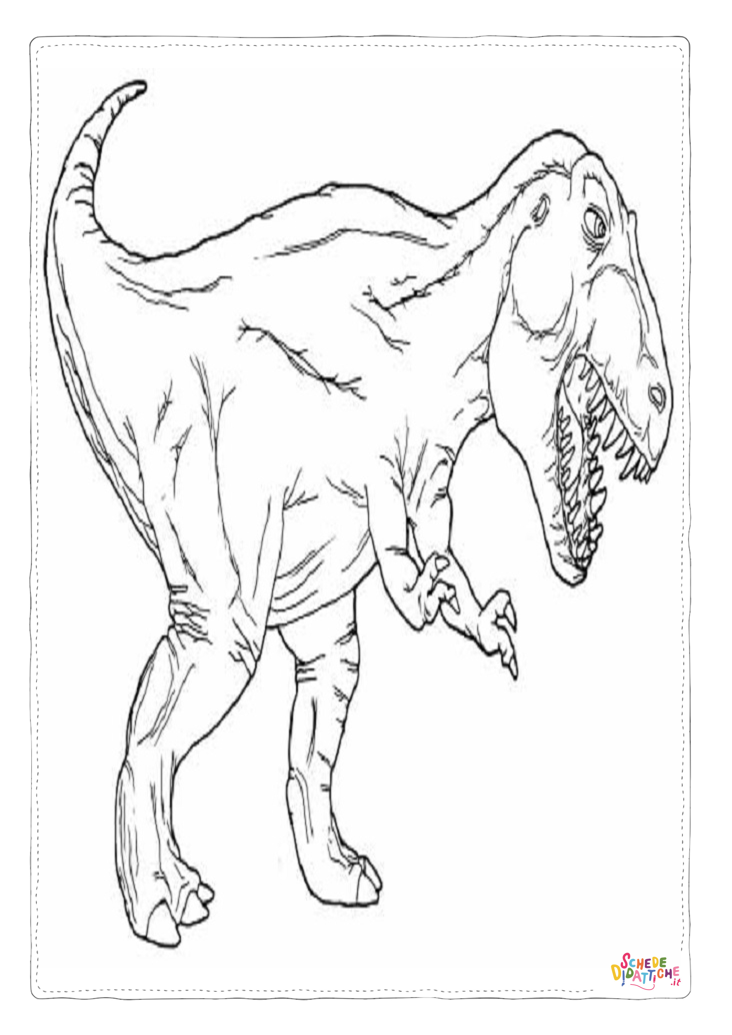 Disegno "Disegno di Tirannosauro da stampare e colorare 54" Disegno di Tirannosauro da stampare e colorare 54