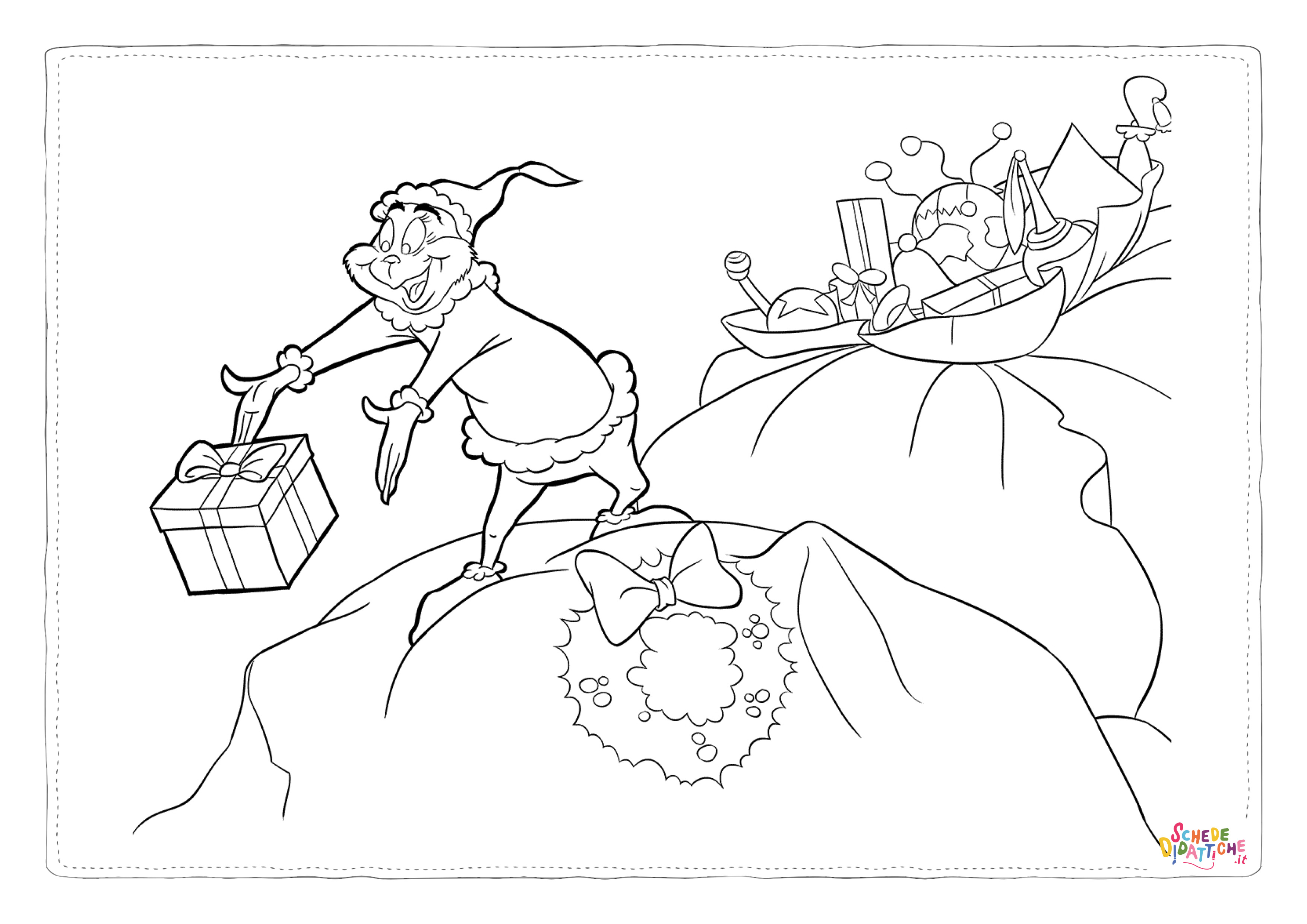 Disegno di Il Grinch da stampare e colorare 9