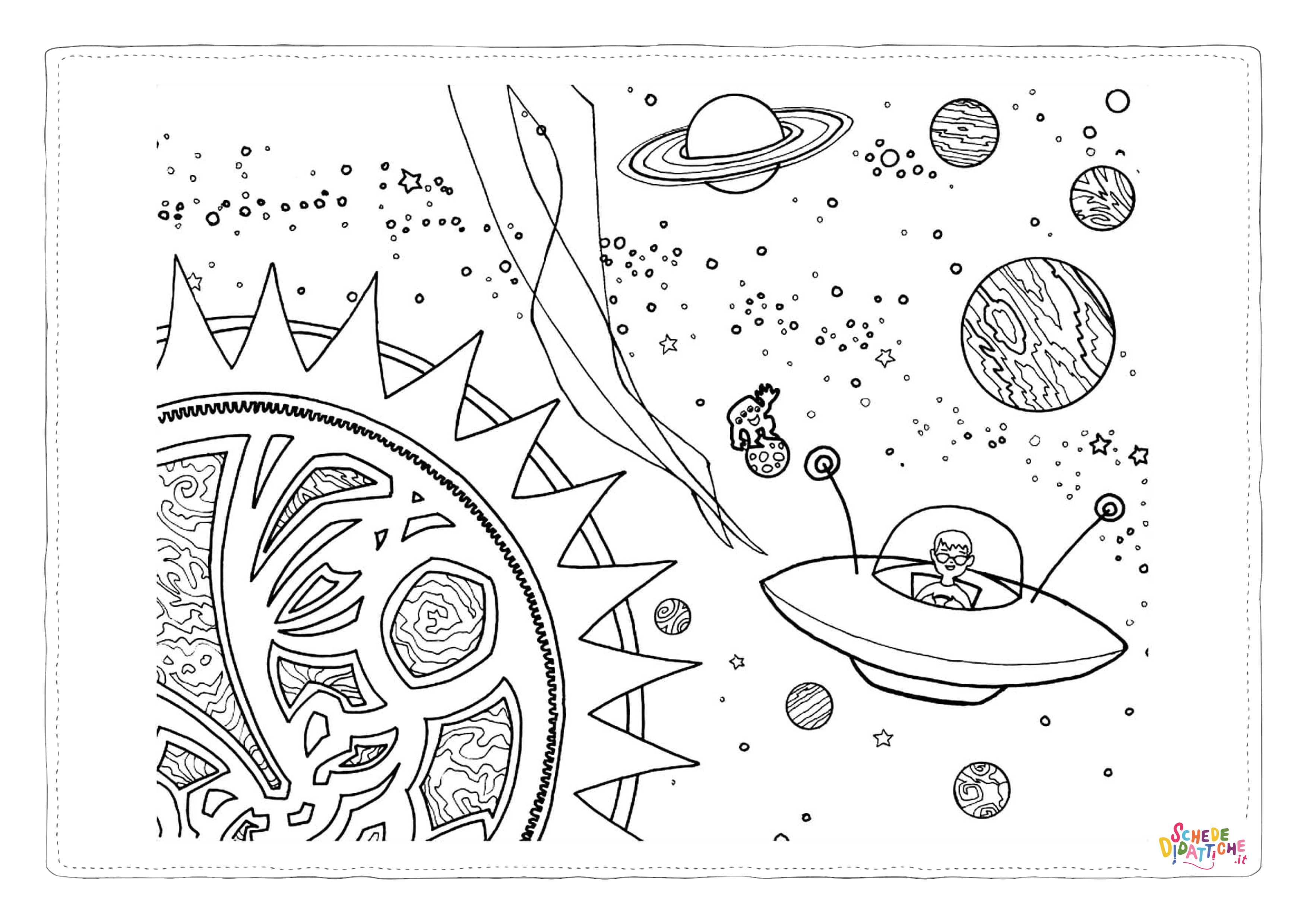 Disegno "Disegno di alieno da stampare e colorare 45" Disegno di alieno da stampare e colorare 45
