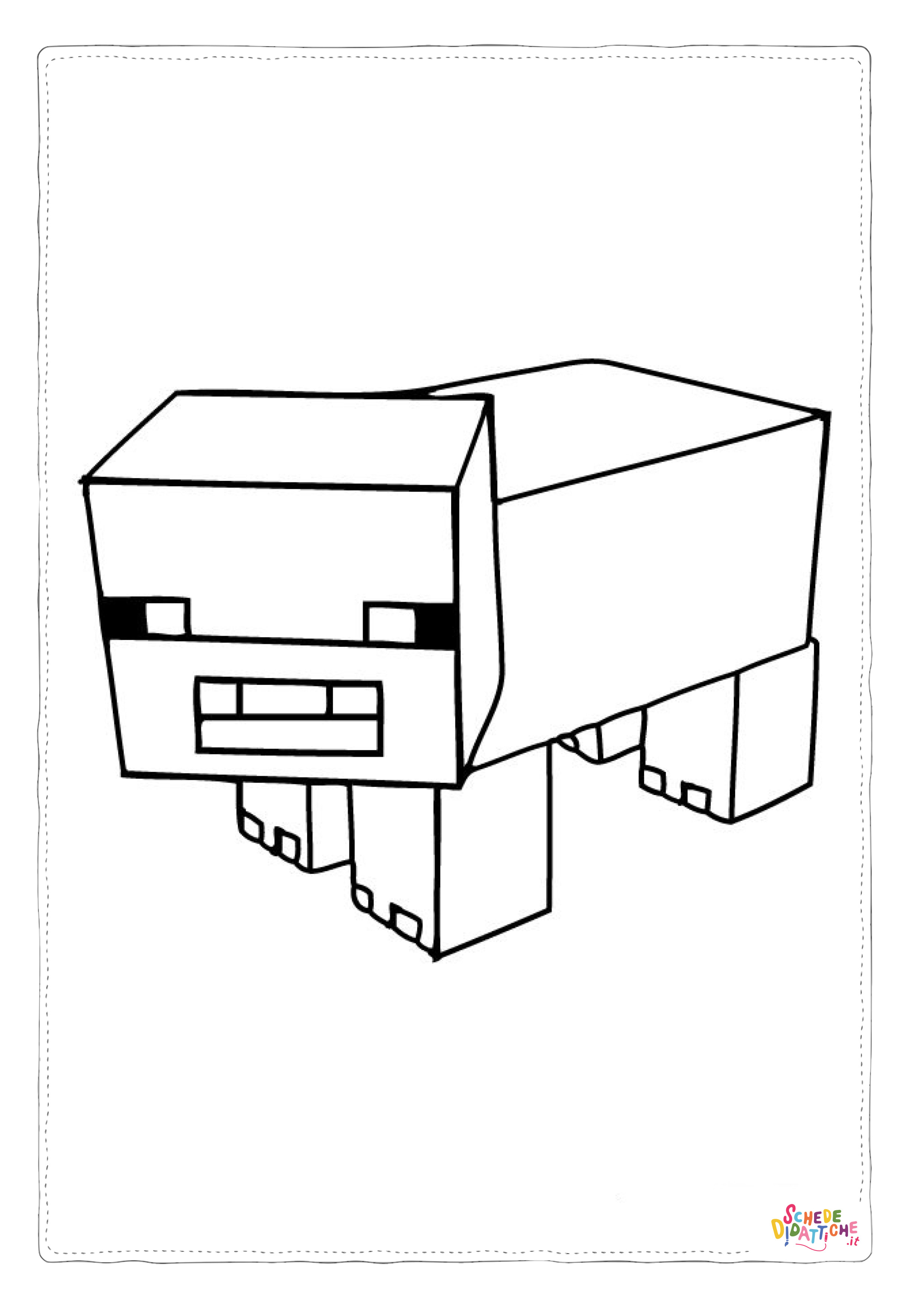 Disegno "Disegno di Minecraft da stampare e colorare 2" Disegno di Minecraft da stampare e colorare 2
