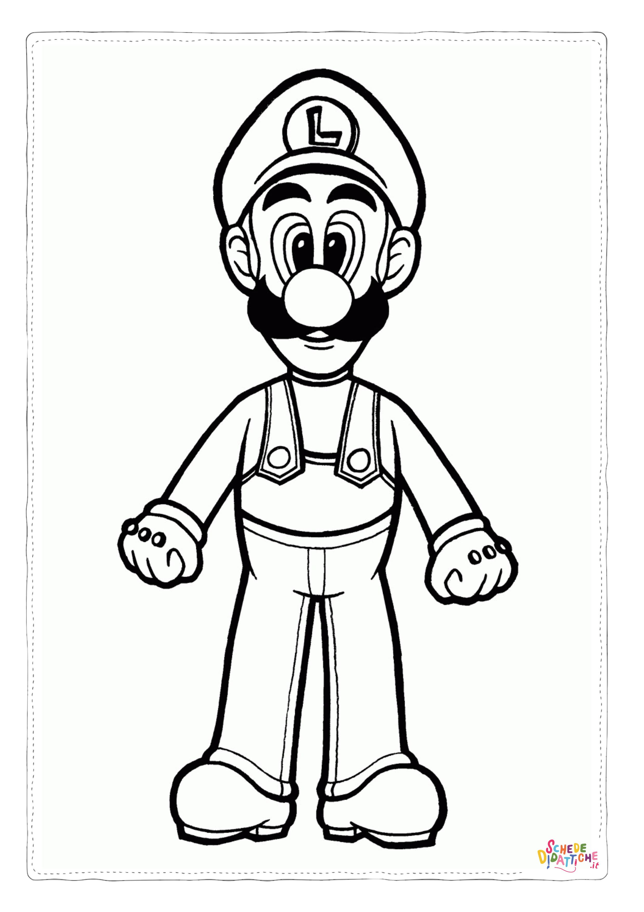 Disegno "Disegno di Super Mario da stampare e colorare 122" Disegno di Super Mario da stampare e colorare 122