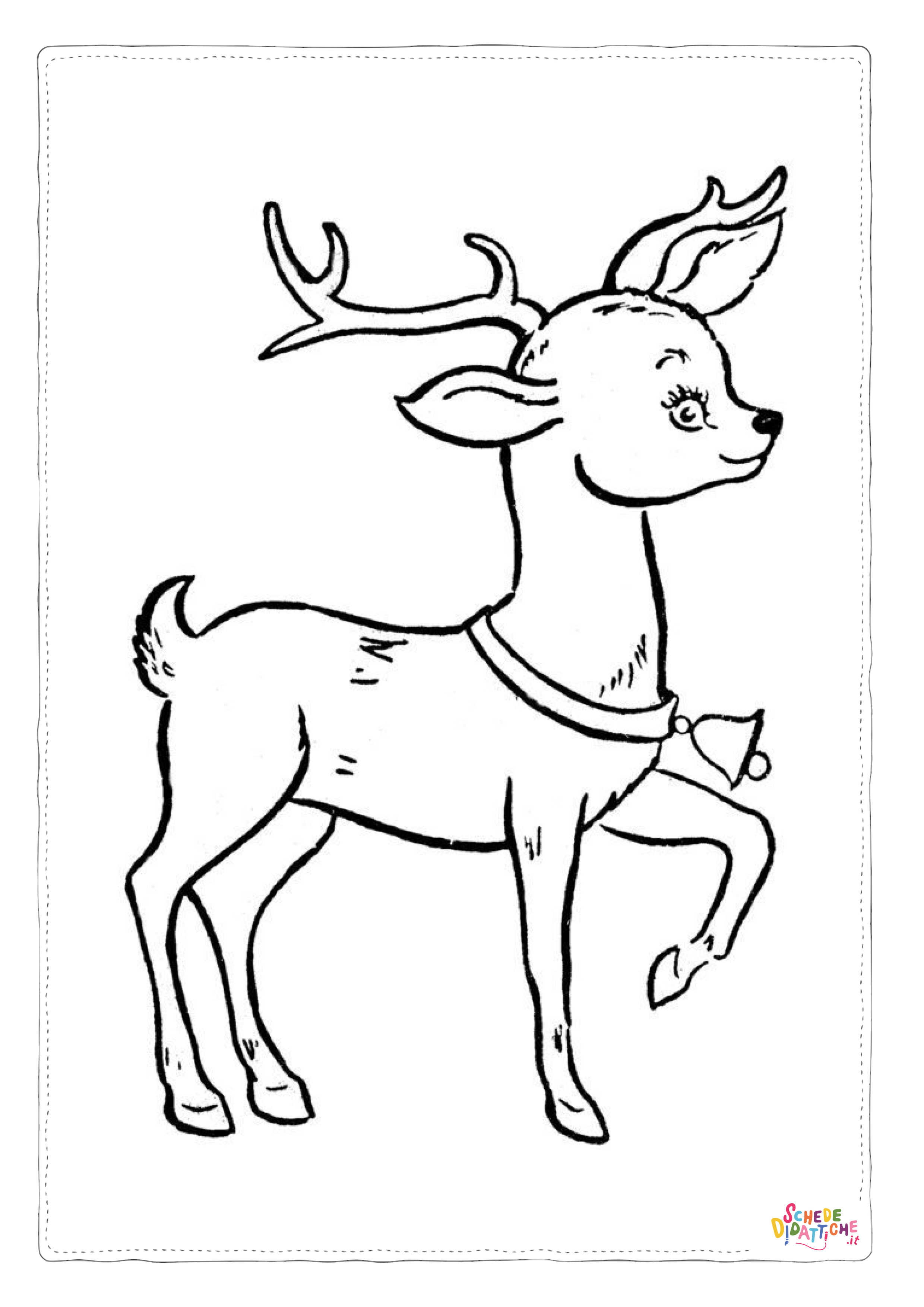 Disegno "Disegno di cervo da stampare e colorare 40" Disegno di cervo da stampare e colorare 40