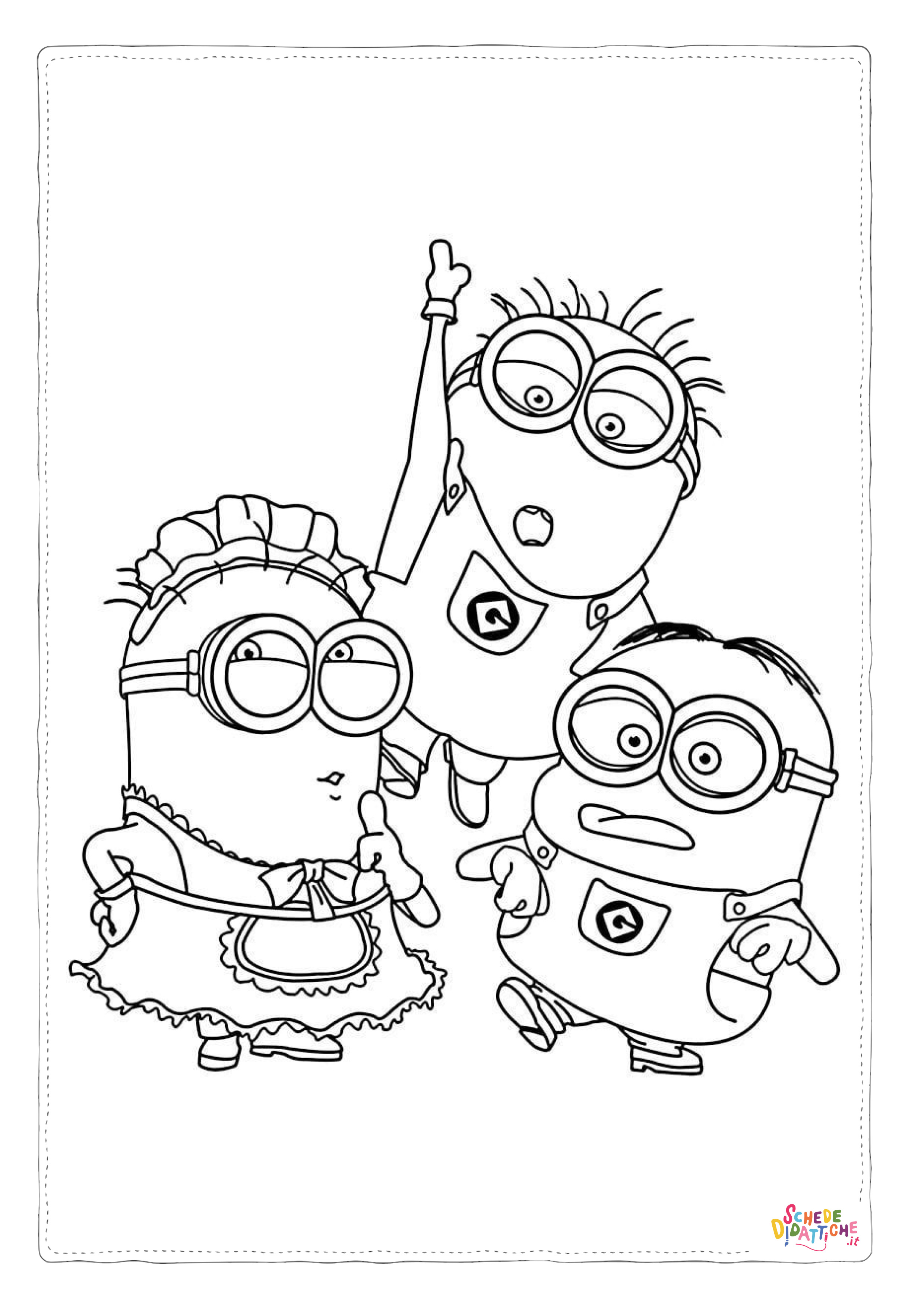 Disegno "Disegno di Cattivissimo me - Minions da stampare e colorare 66" Disegno di Cattivissimo me - Minions da stampare e colorare 66