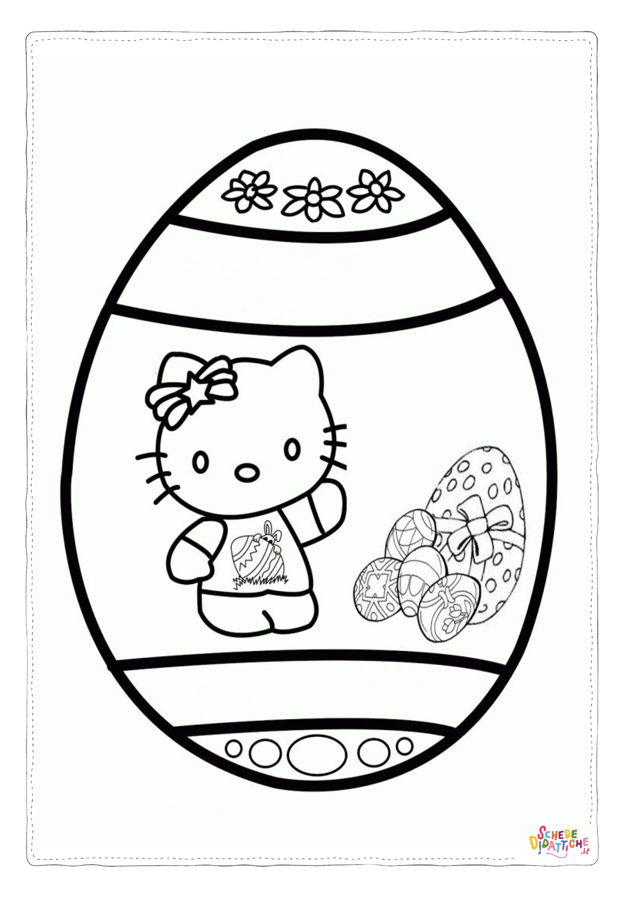 Disegno di Hello Kitty da stampare e colorare 156
