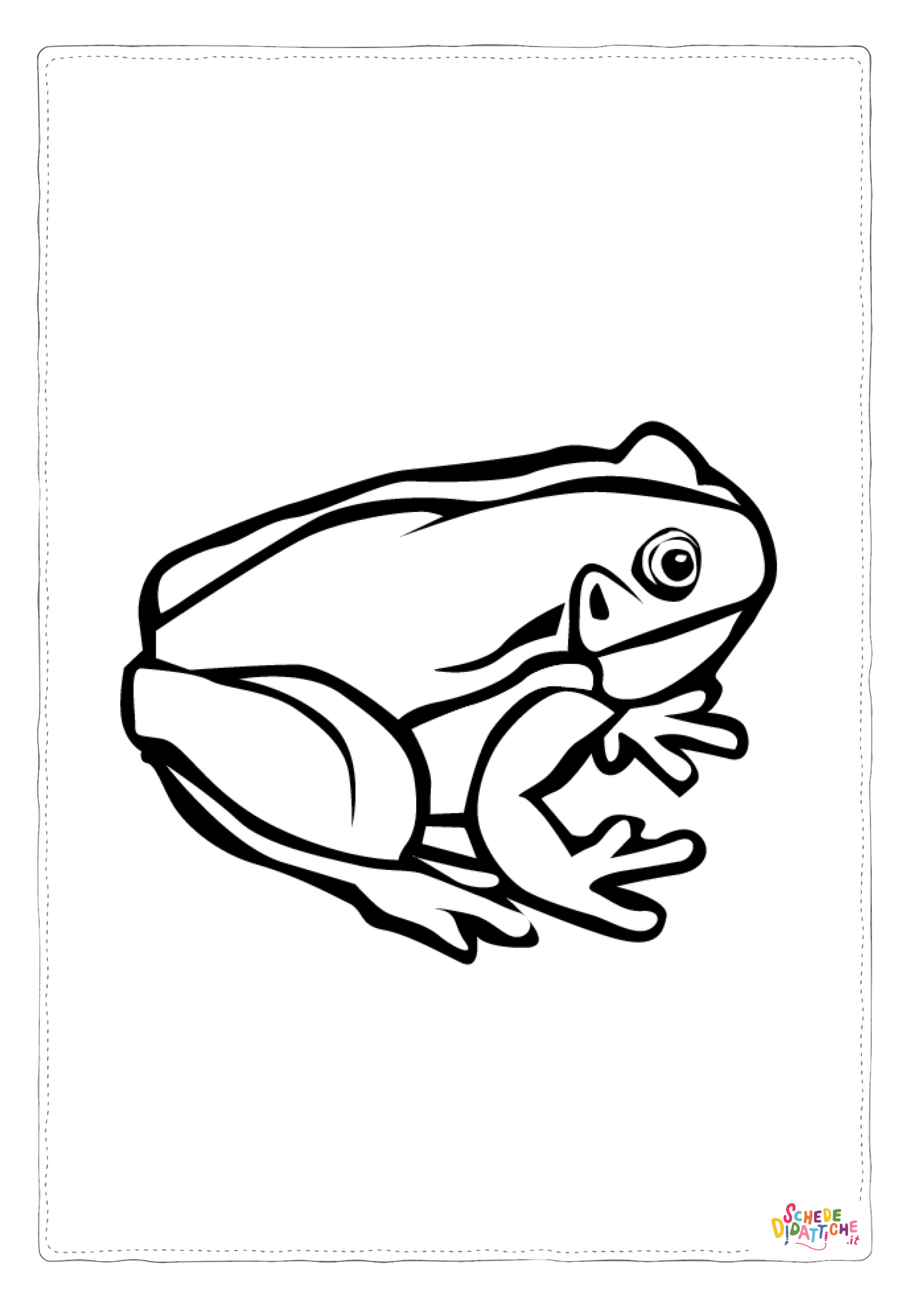 Disegno di rana da stampare e colorare 86