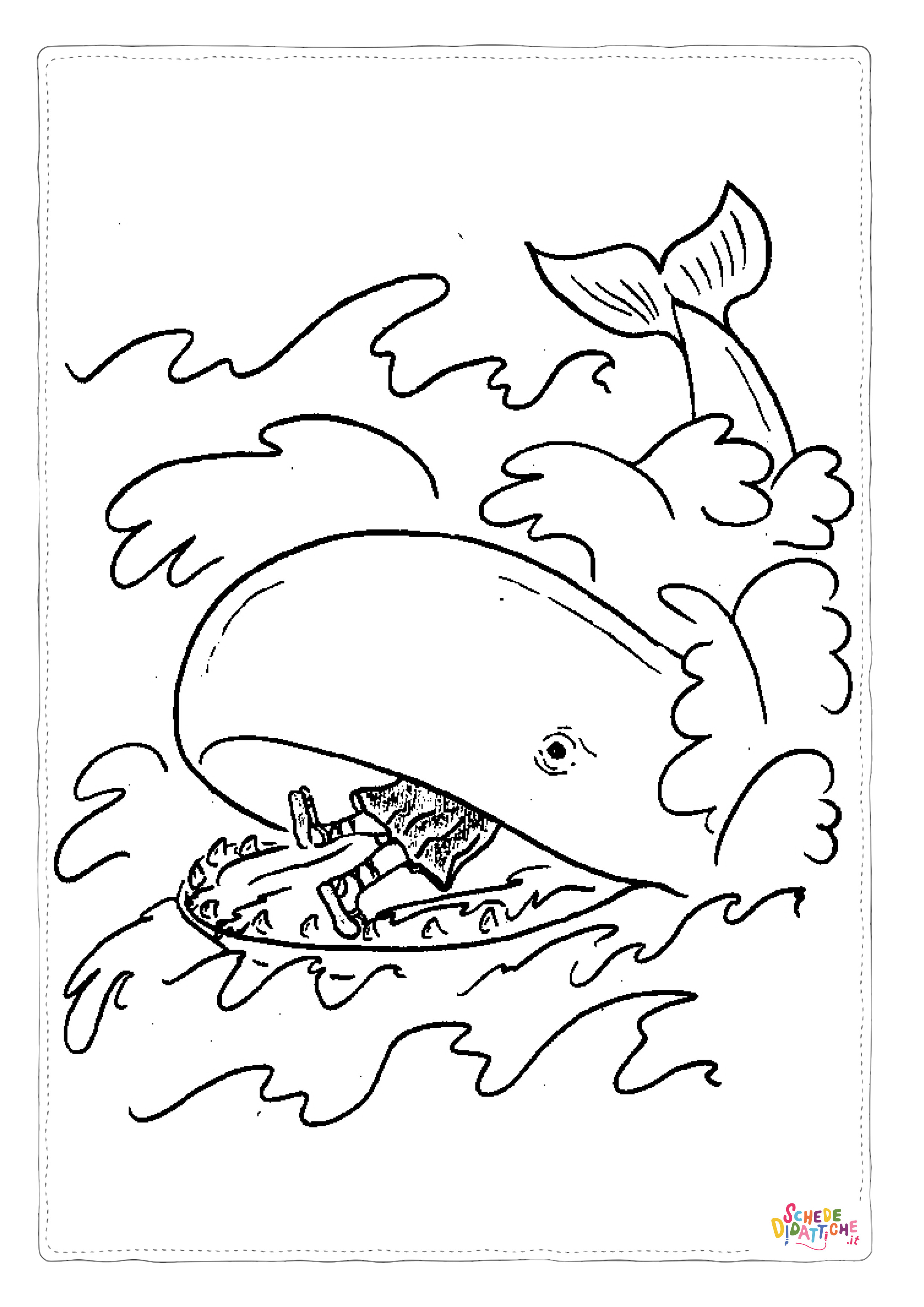 Disegno "Disegno di balena da stampare e colorare 1" Disegno di balena da stampare e colorare 1