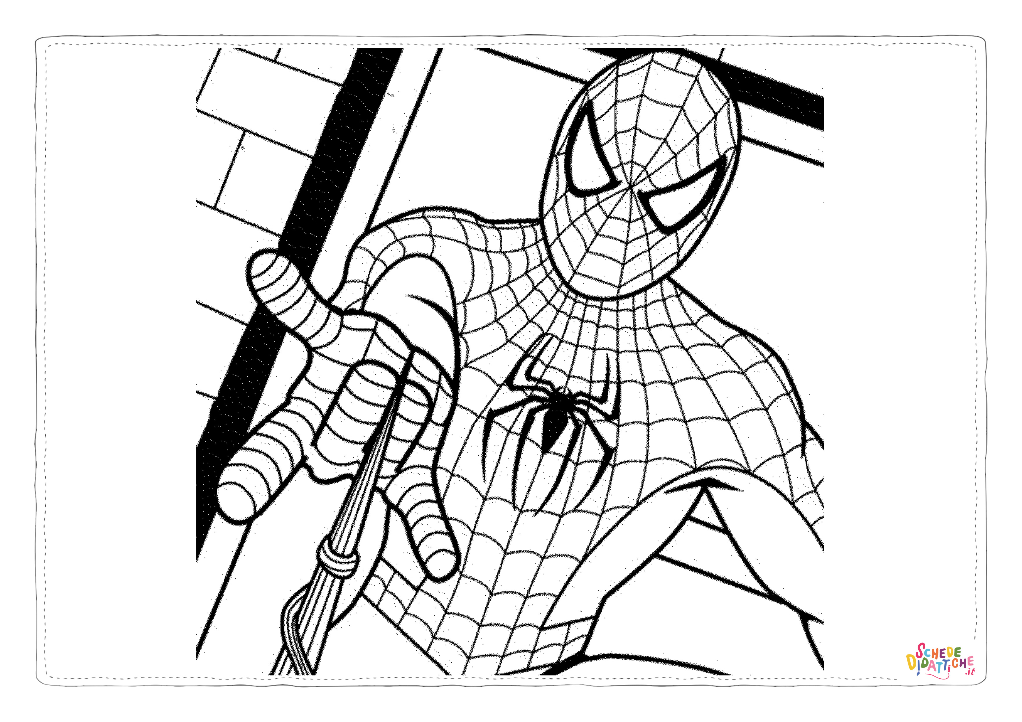 Disegno "Disegno di Spiderman da stampare e colorare 211" Disegno di Spiderman da stampare e colorare 211