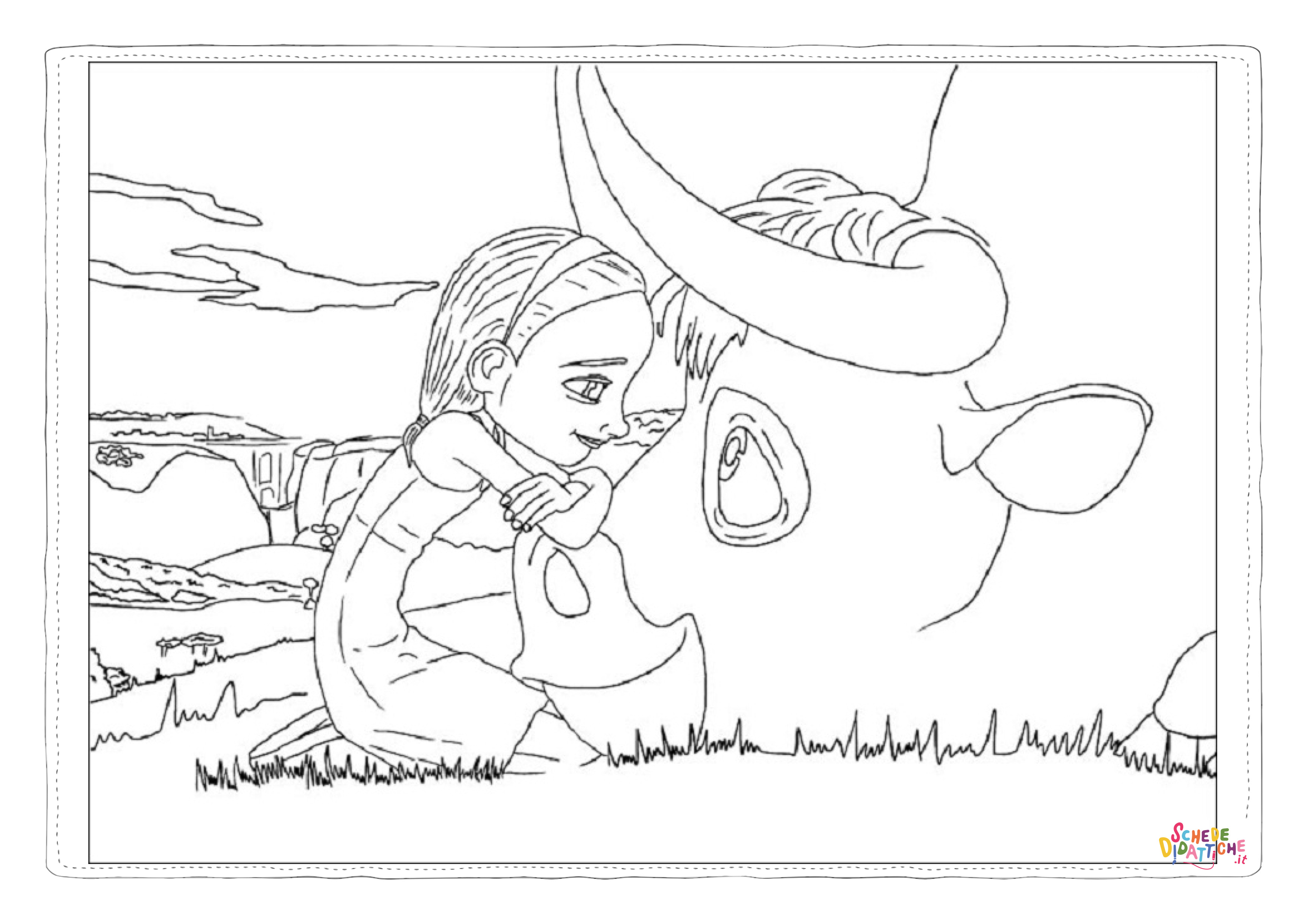 Disegno "Disegno di toro da stampare e colorare 25" Disegno di toro da stampare e colorare 25