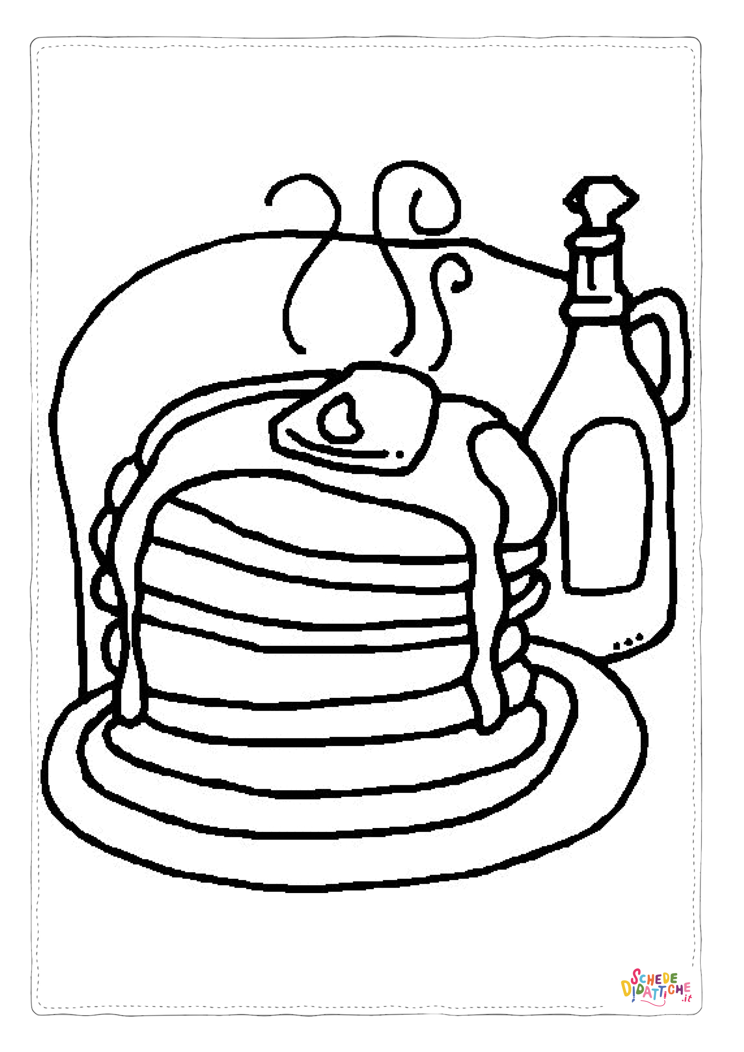 Disegno "Disegno di colazione da stampare e colorare 21" Disegno di colazione da stampare e colorare 21