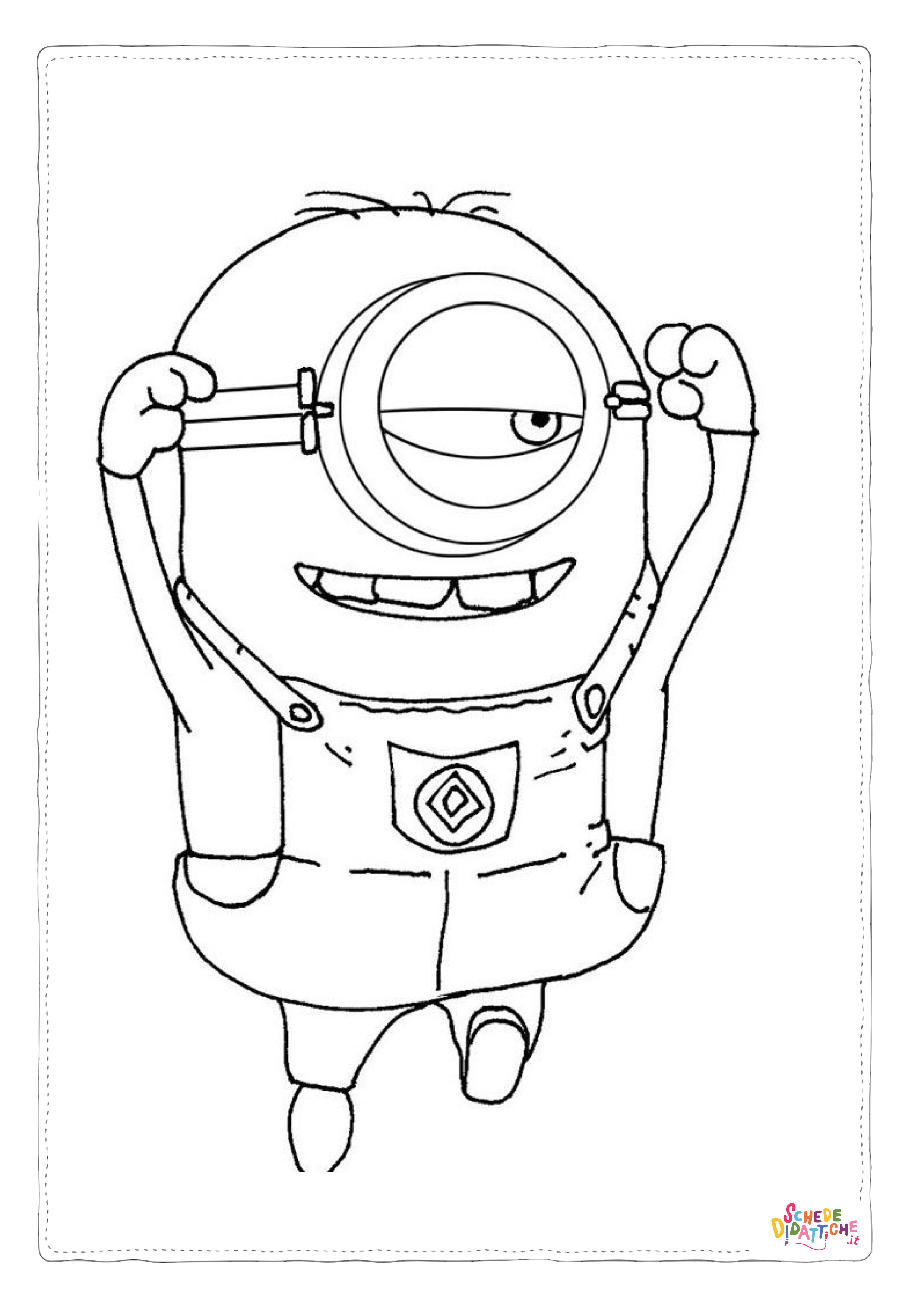 Disegno "Disegno di Cattivissimo me - Minions da stampare e colorare 6" Disegno di Cattivissimo me - Minions da stampare e colorare 6