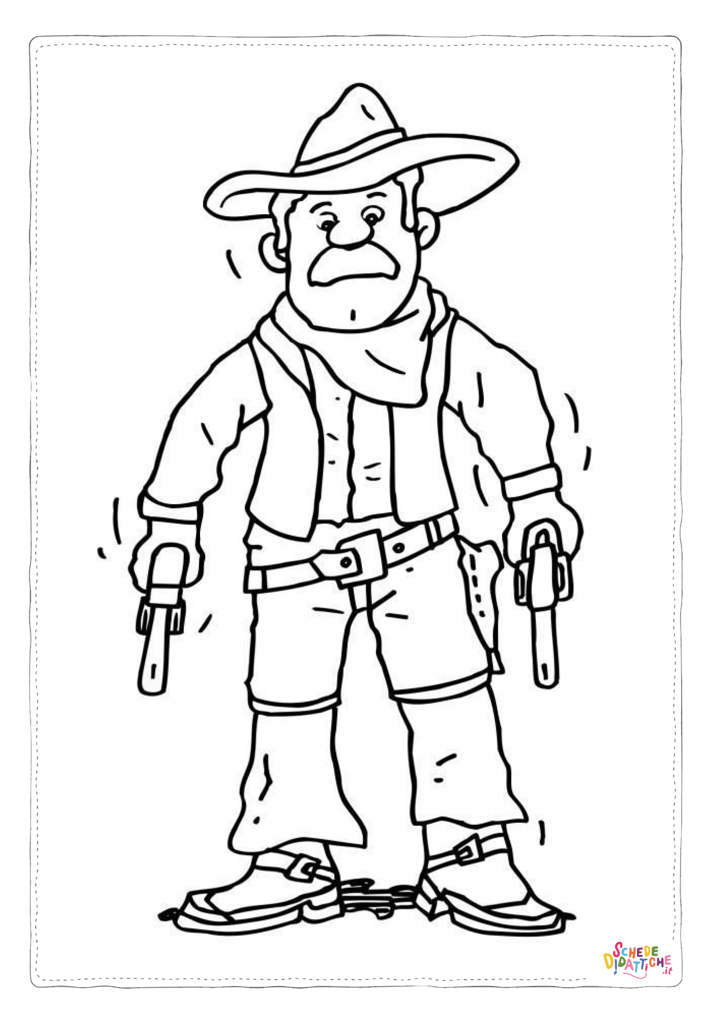 Disegno "Disegno di selvaggio west da stampare e colorare 112" Disegno di selvaggio west da stampare e colorare 112