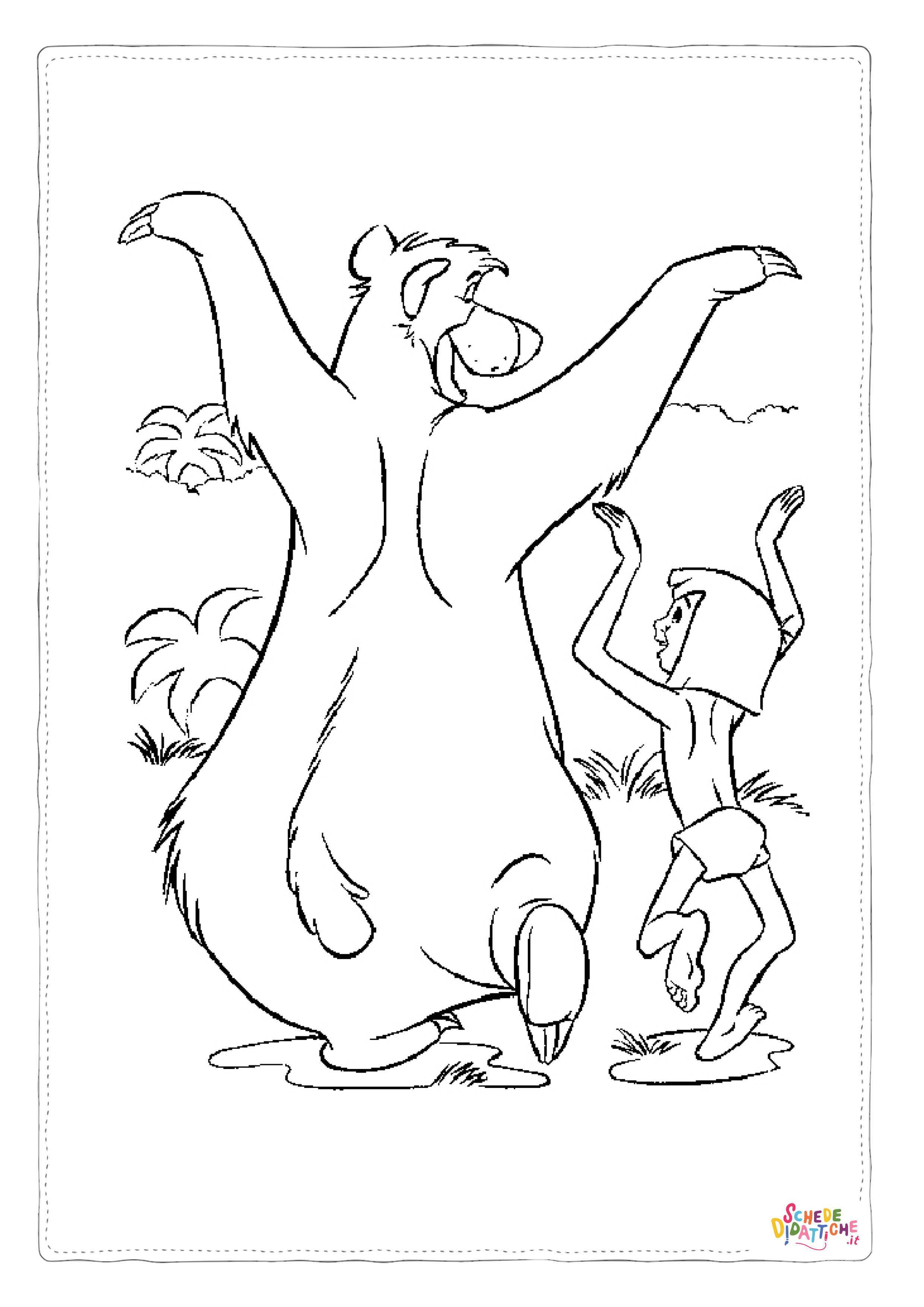 Disegno "Disegno di Il libro della giungla da stampare e colorare 117" Disegno di Il libro della giungla da stampare e colorare 117