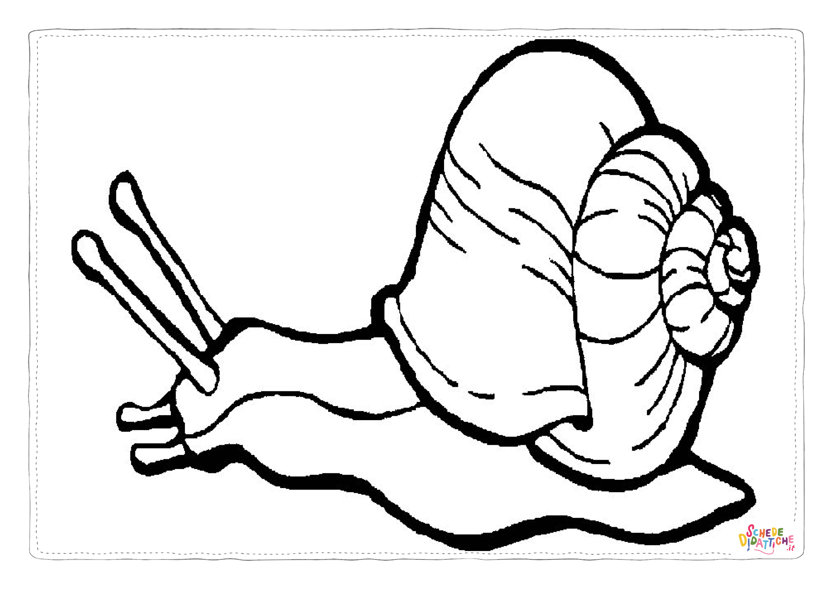 Disegno di lumaca da stampare e colorare 18