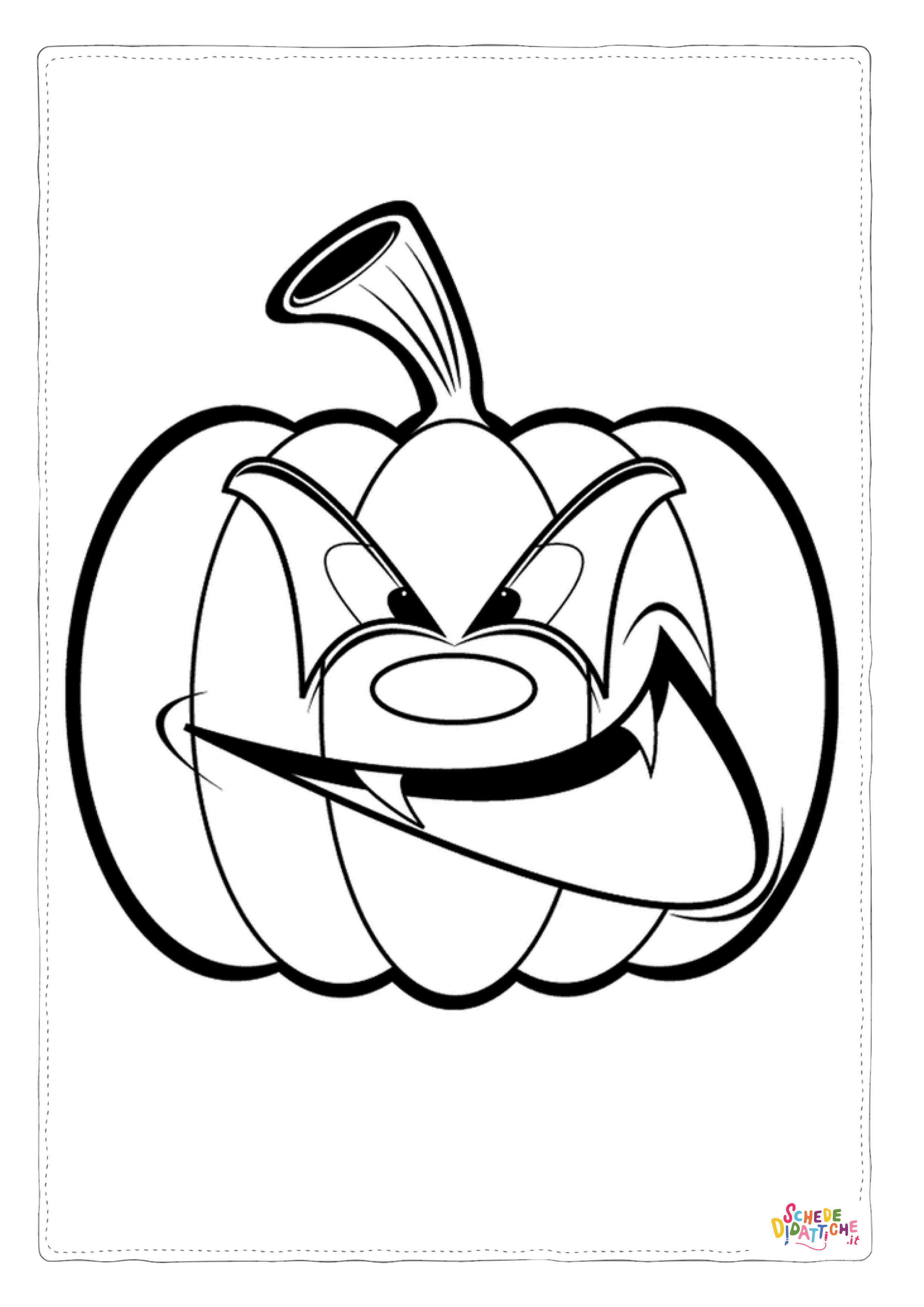 Disegno "Disegno di zucca di Halloween da stampare e colorare 68" Disegno di zucca di Halloween da stampare e colorare 68