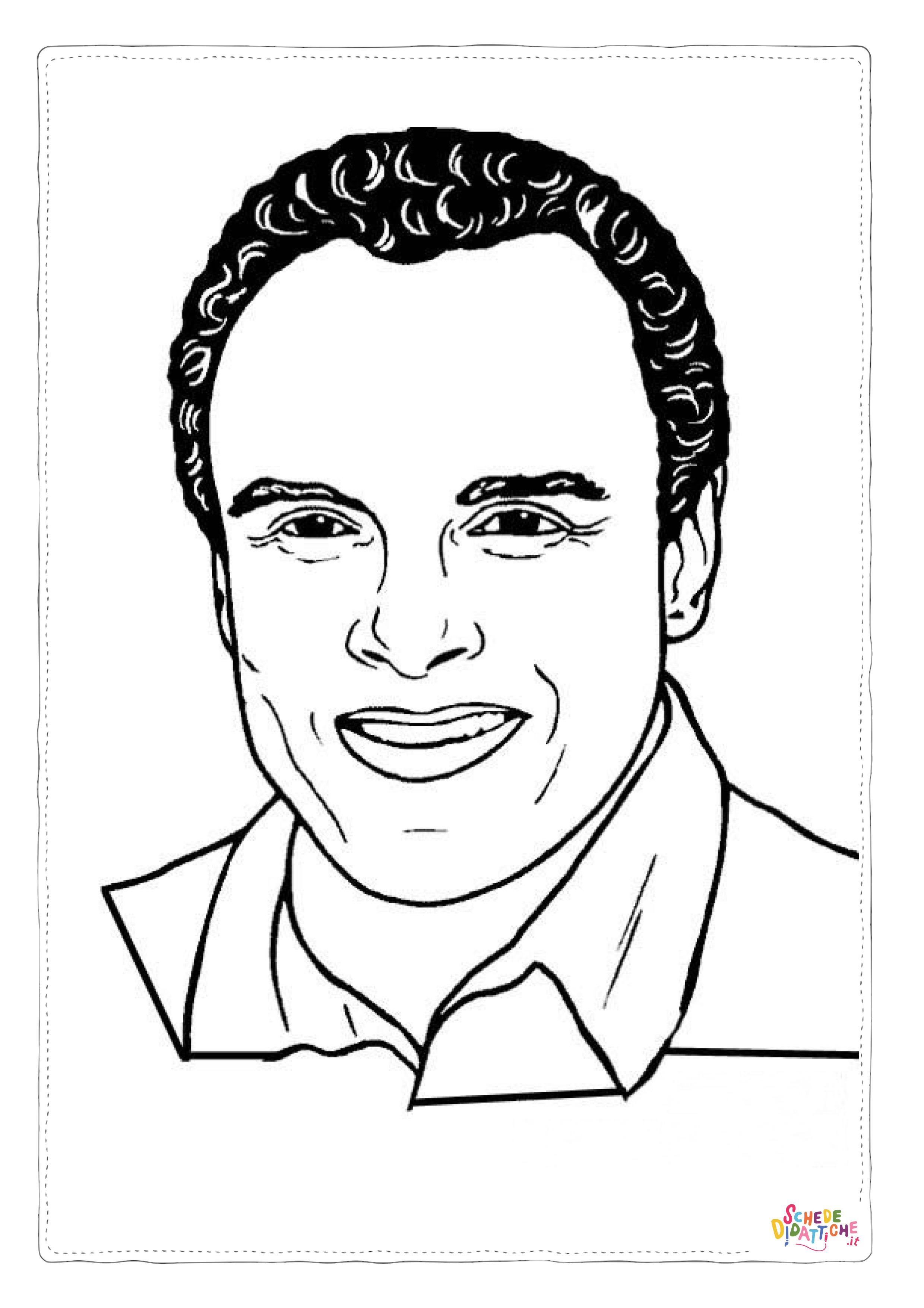 Disegno "Disegno di persona famosa da stampare e colorare 32" Disegno di persona famosa da stampare e colorare 32
