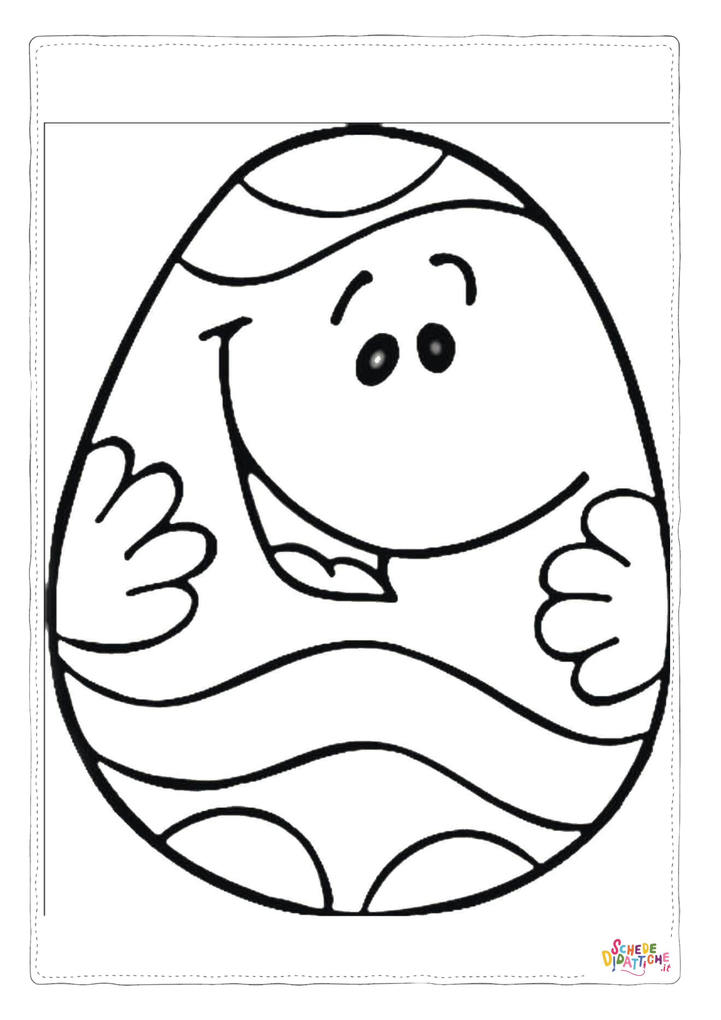 Disegno "Disegno di uovo di Pasqua da stampare e colorare 131" Disegno di uovo di Pasqua da stampare e colorare 131