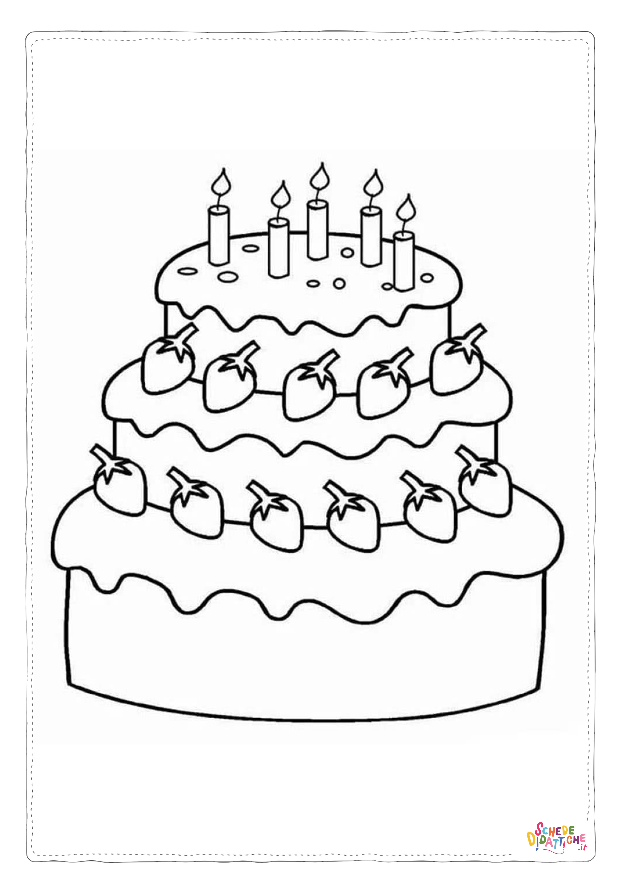 Disegno "Disegno di compleanno da stampare e colorare 74" Disegno di compleanno da stampare e colorare 74