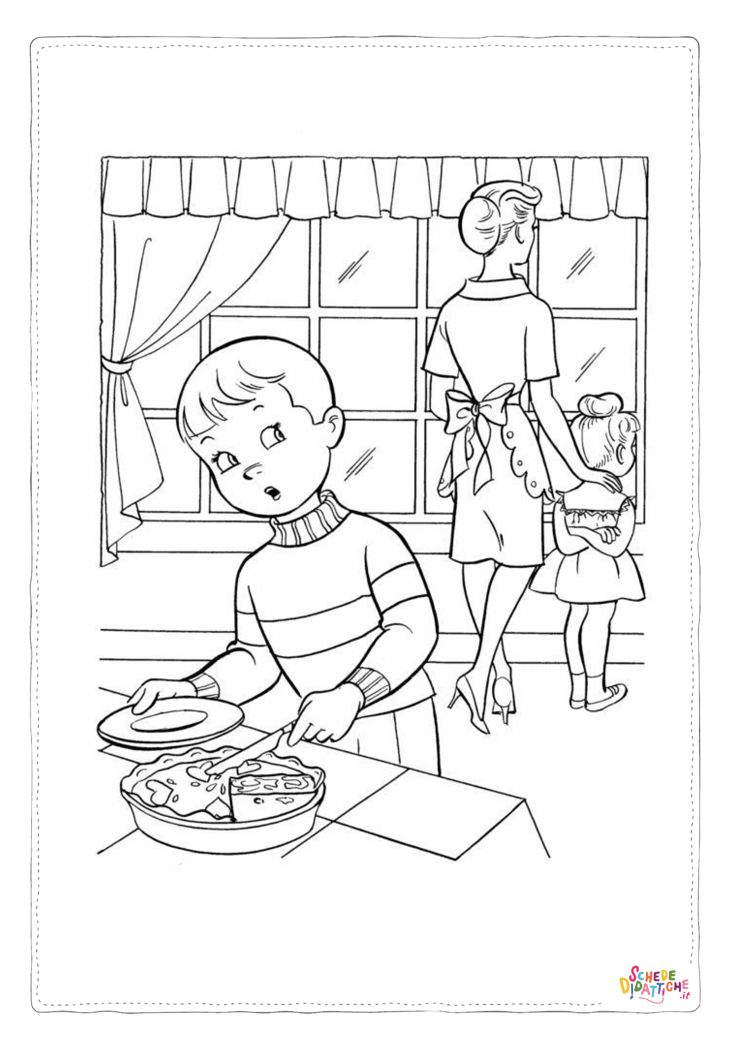 Disegno "Disegno di bambino da stampare e colorare 130" Disegno di bambino da stampare e colorare 130