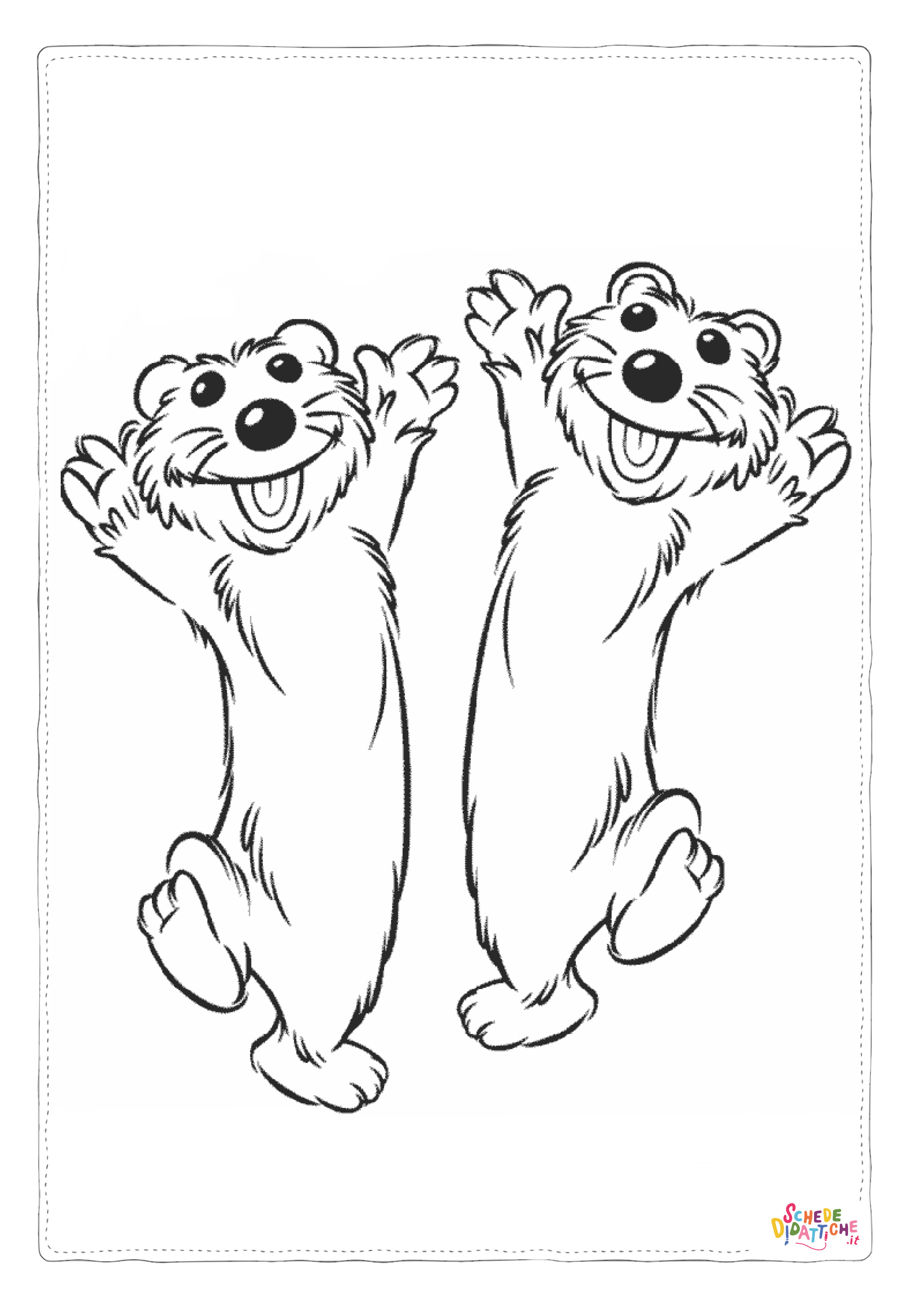 Disegno "Disegno di lontra da stampare e colorare 13" Disegno di lontra da stampare e colorare 13