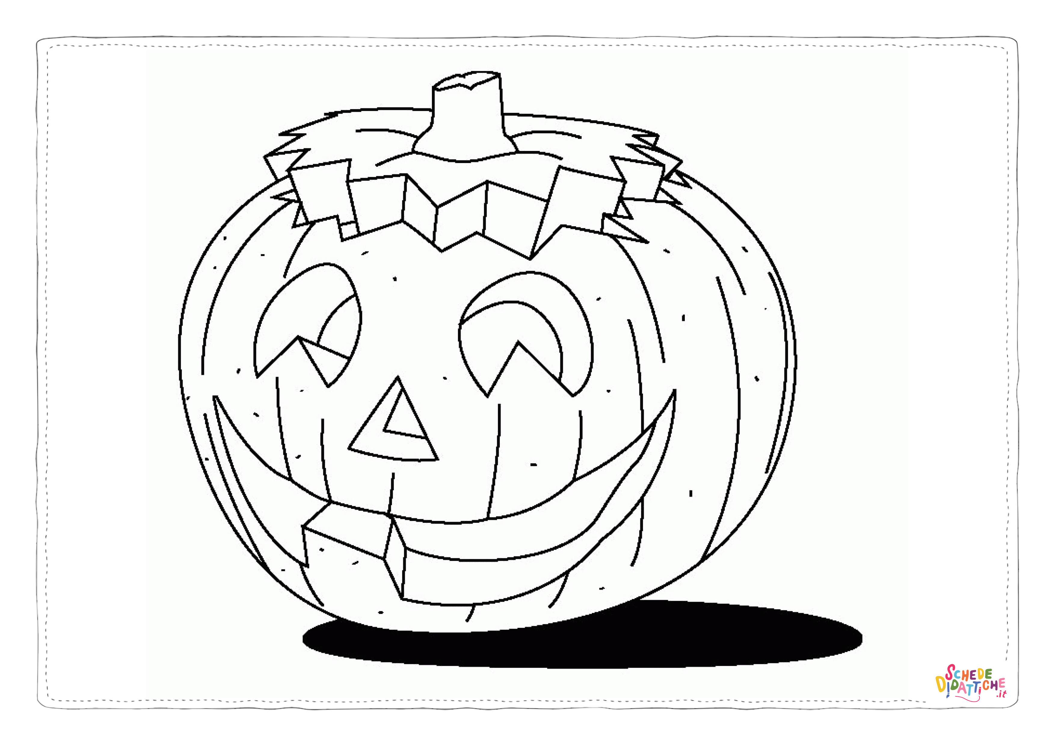 Disegno "Disegno di zucca di Halloween da stampare e colorare 75" Disegno di zucca di Halloween da stampare e colorare 75
