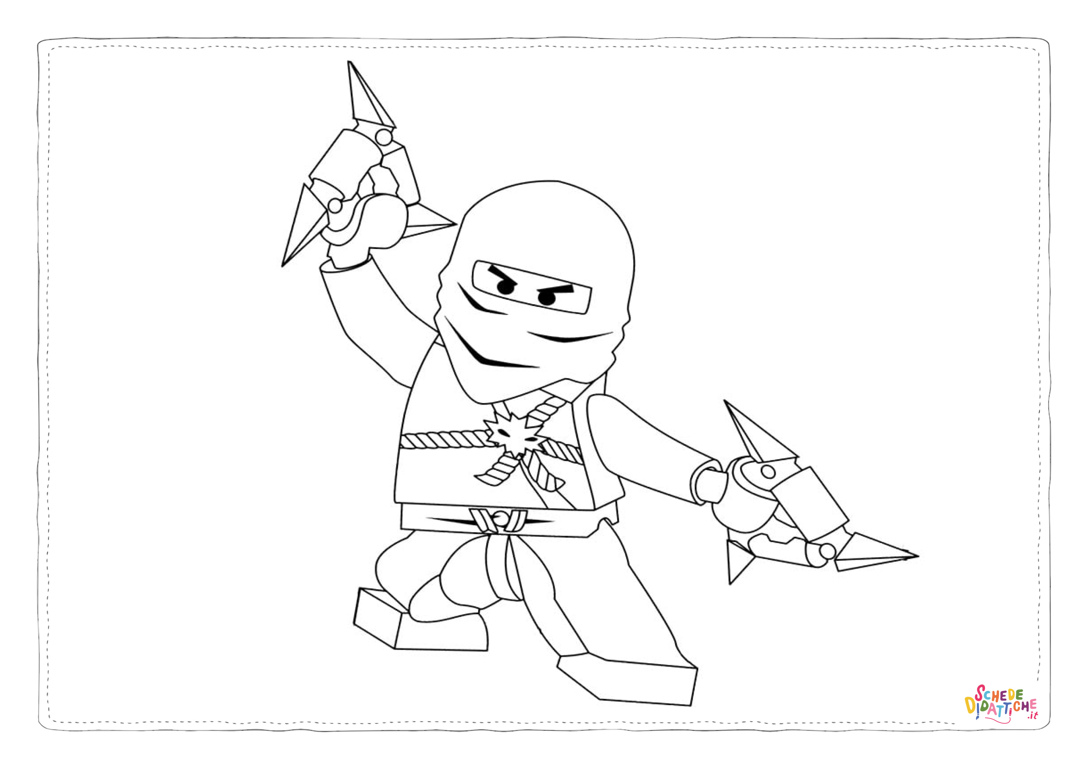 Disegno di Ninja Go da stampare e colorare 40