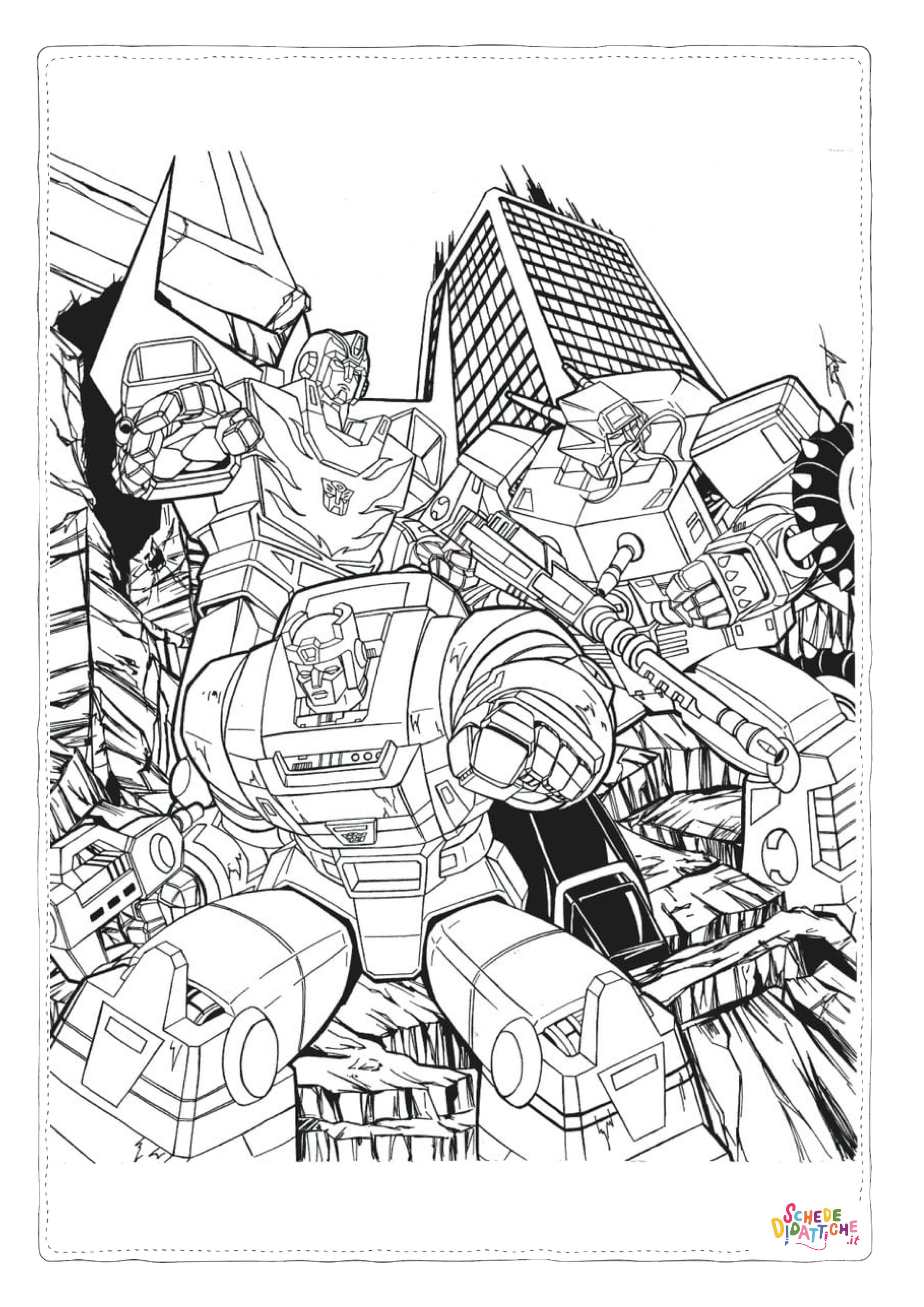 Disegno di Transformers da stampare e colorare 22