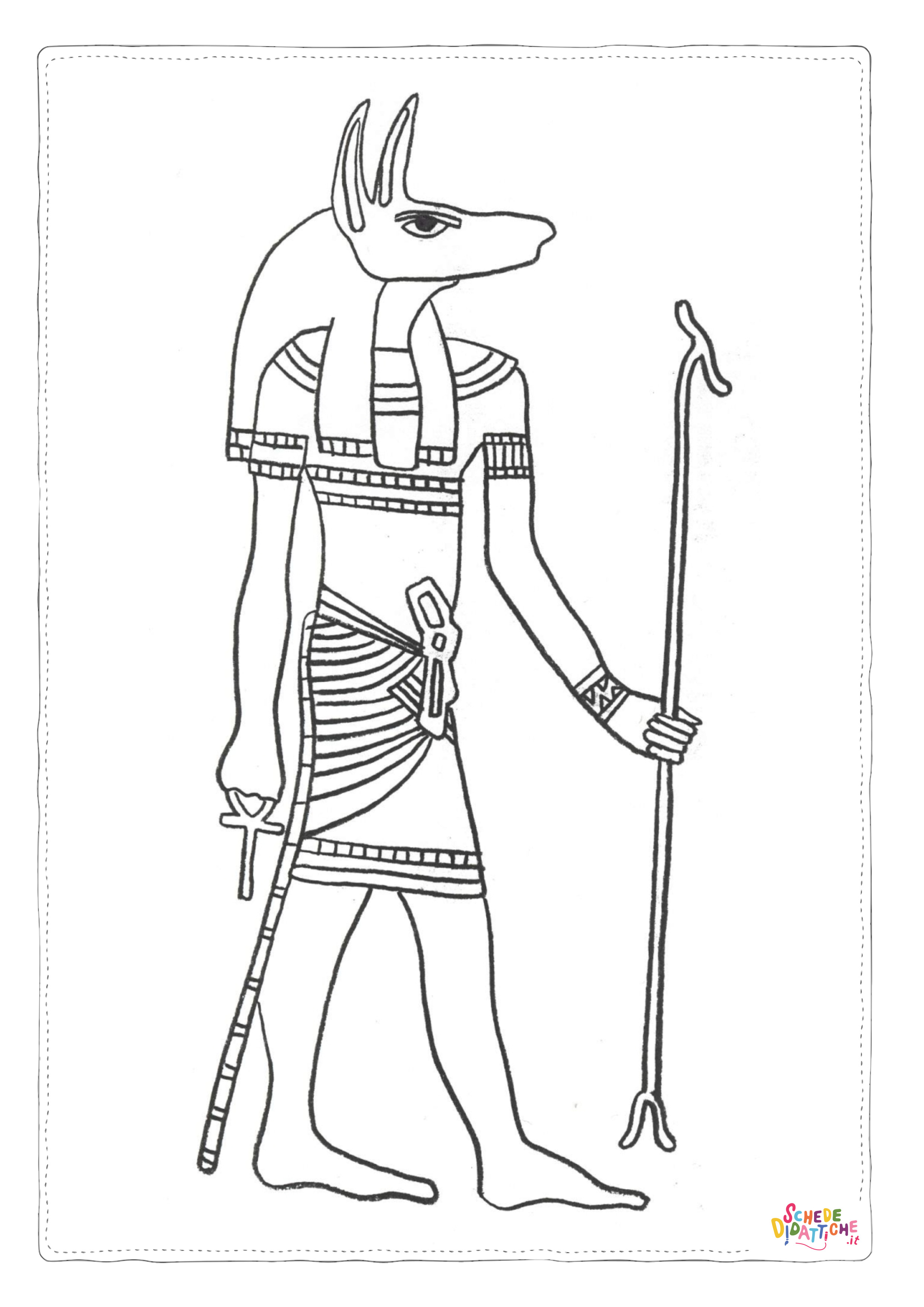 Disegno "Disegno di Impero Egizio da stampare e colorare 43" Disegno di Impero Egizio da stampare e colorare 43