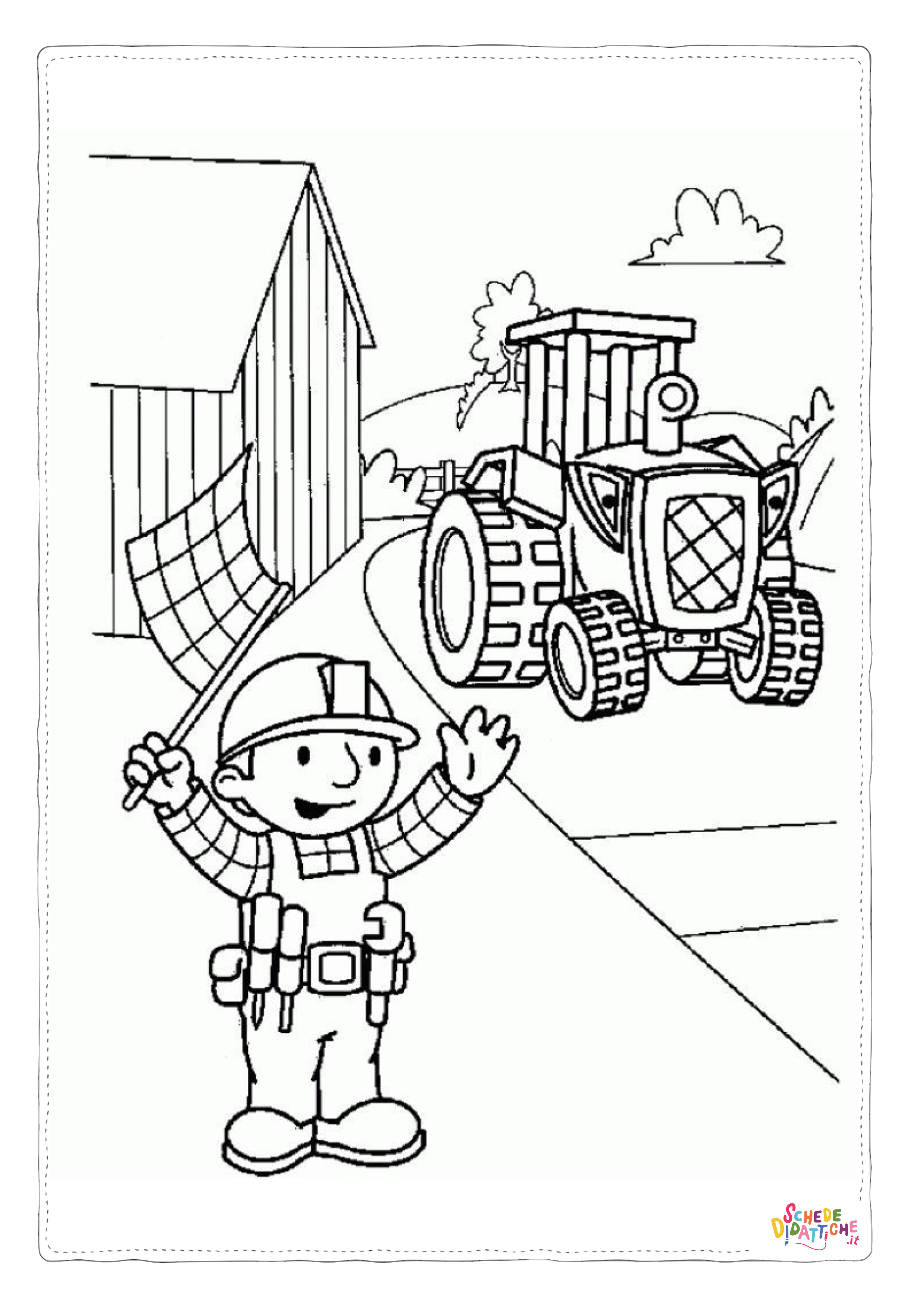 Disegno di Bob aggiustatutto da stampare e colorare 11