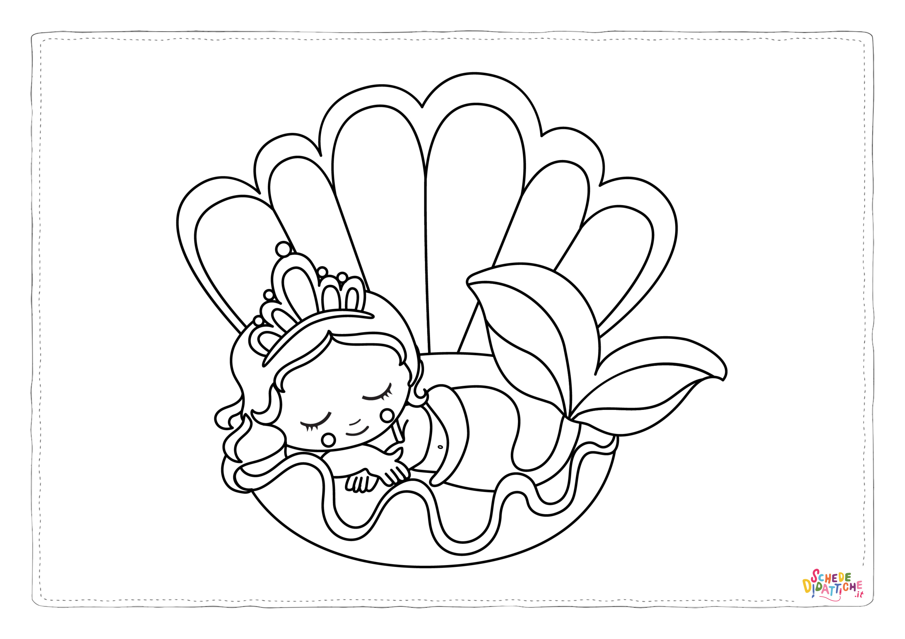 Disegno "BABY-MERMAID-STAMPS-04" BABY-MERMAID-STAMPS-04