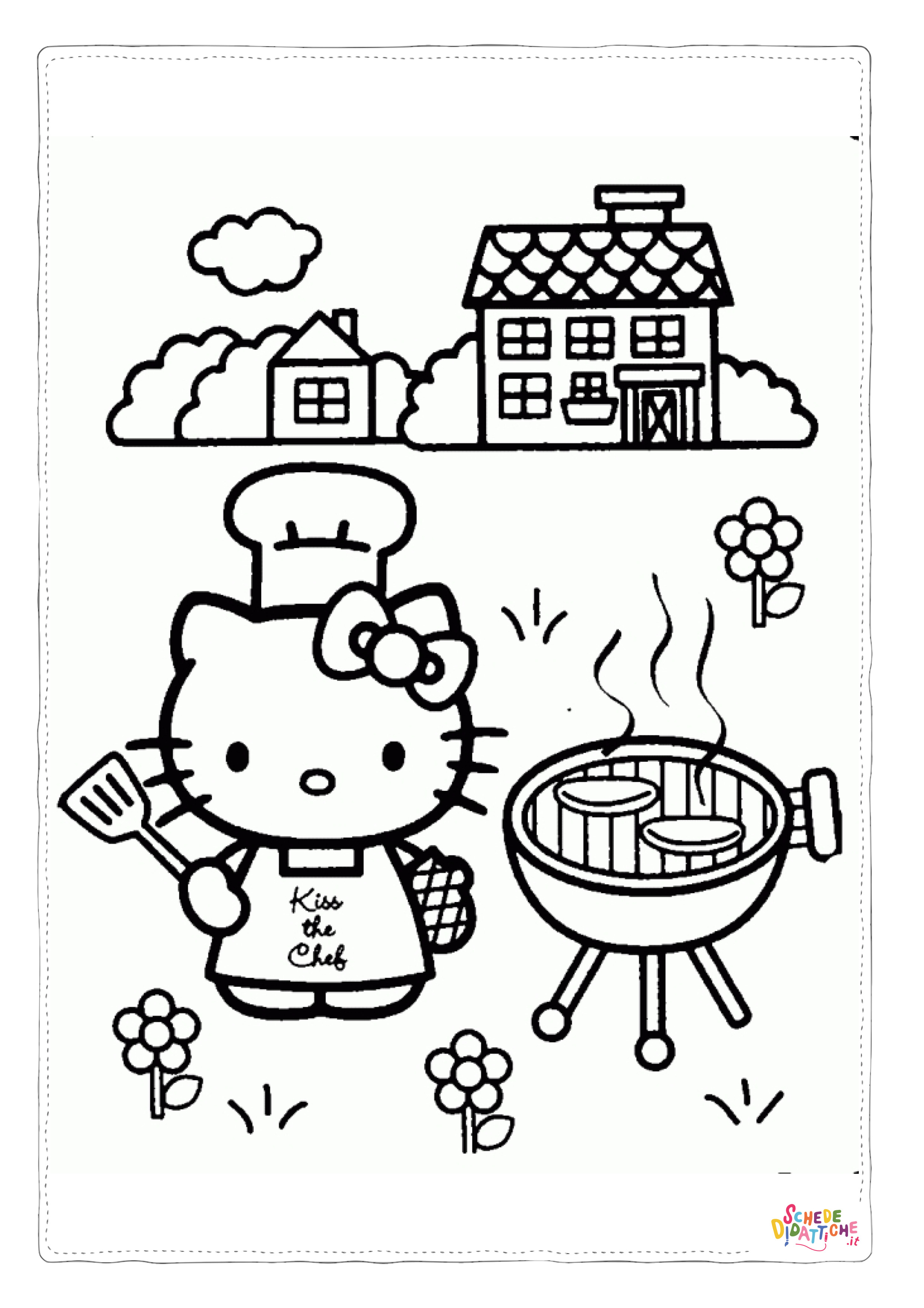 Disegno "Disegno di Hello Kitty da stampare e colorare 69" Disegno di Hello Kitty da stampare e colorare 69