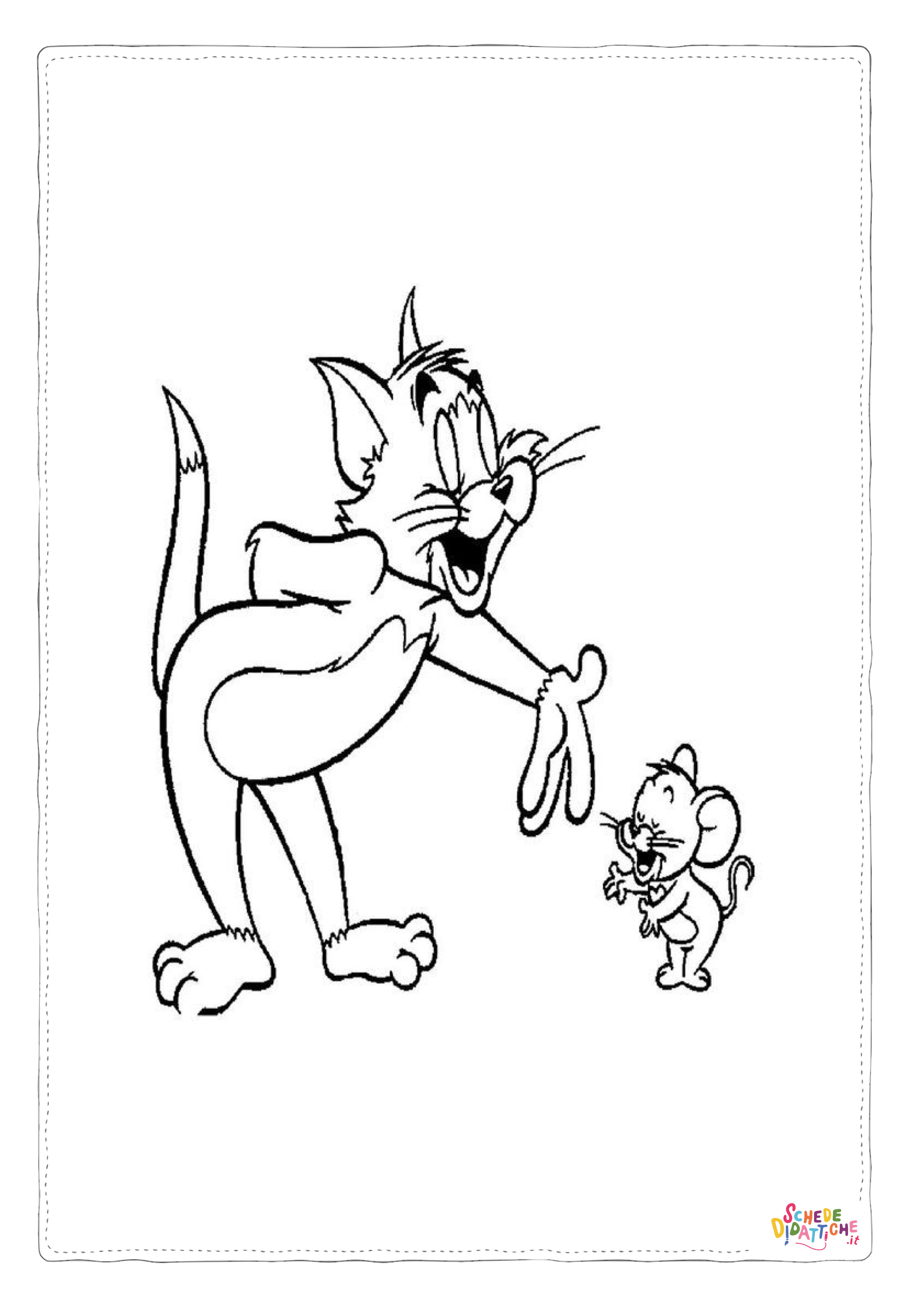 Disegno di Tom e Jerry da stampare e colorare 35