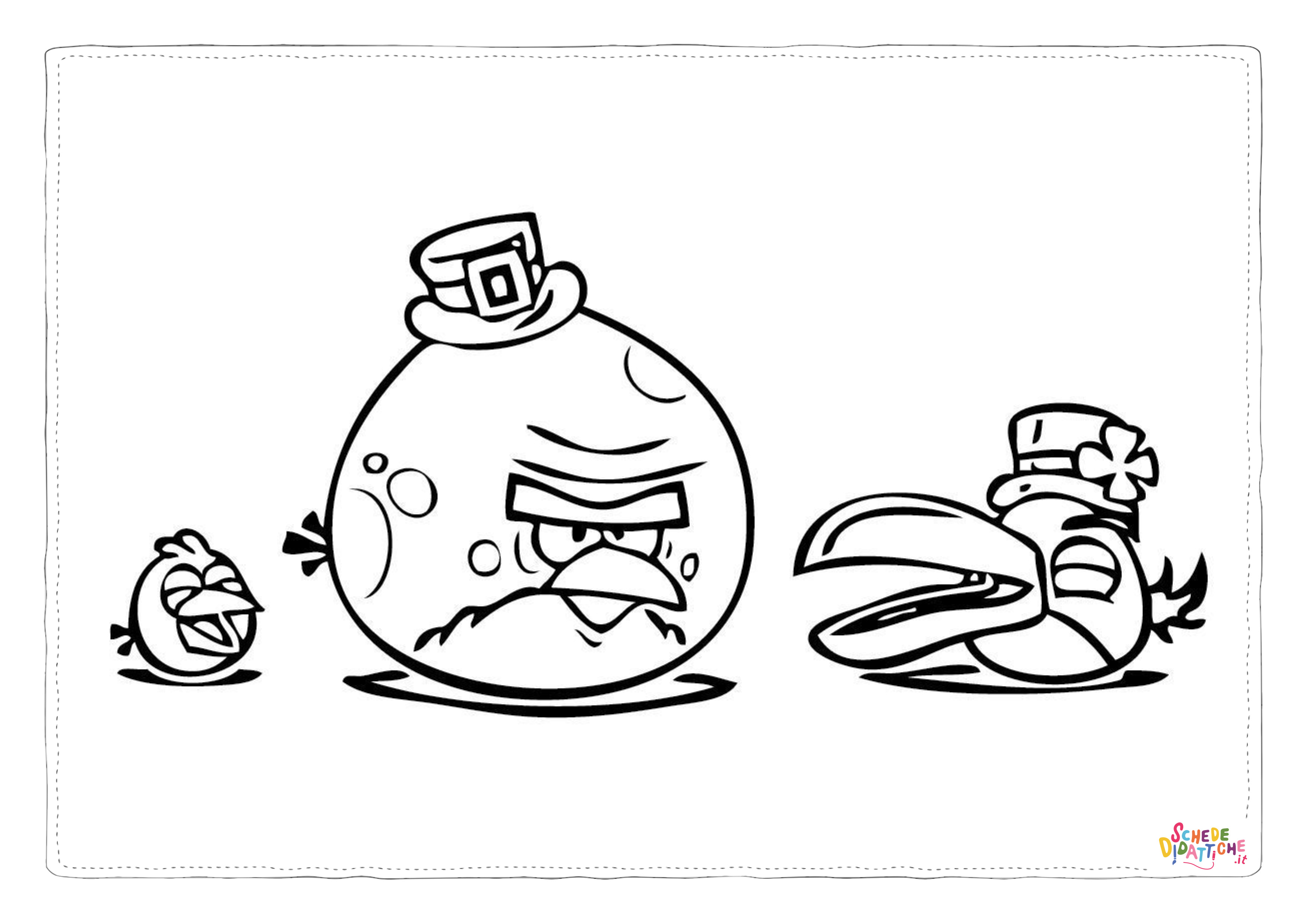 Disegno "Disegno di Angry birds da stampare e colorare 22" Disegno di Angry birds da stampare e colorare 22
