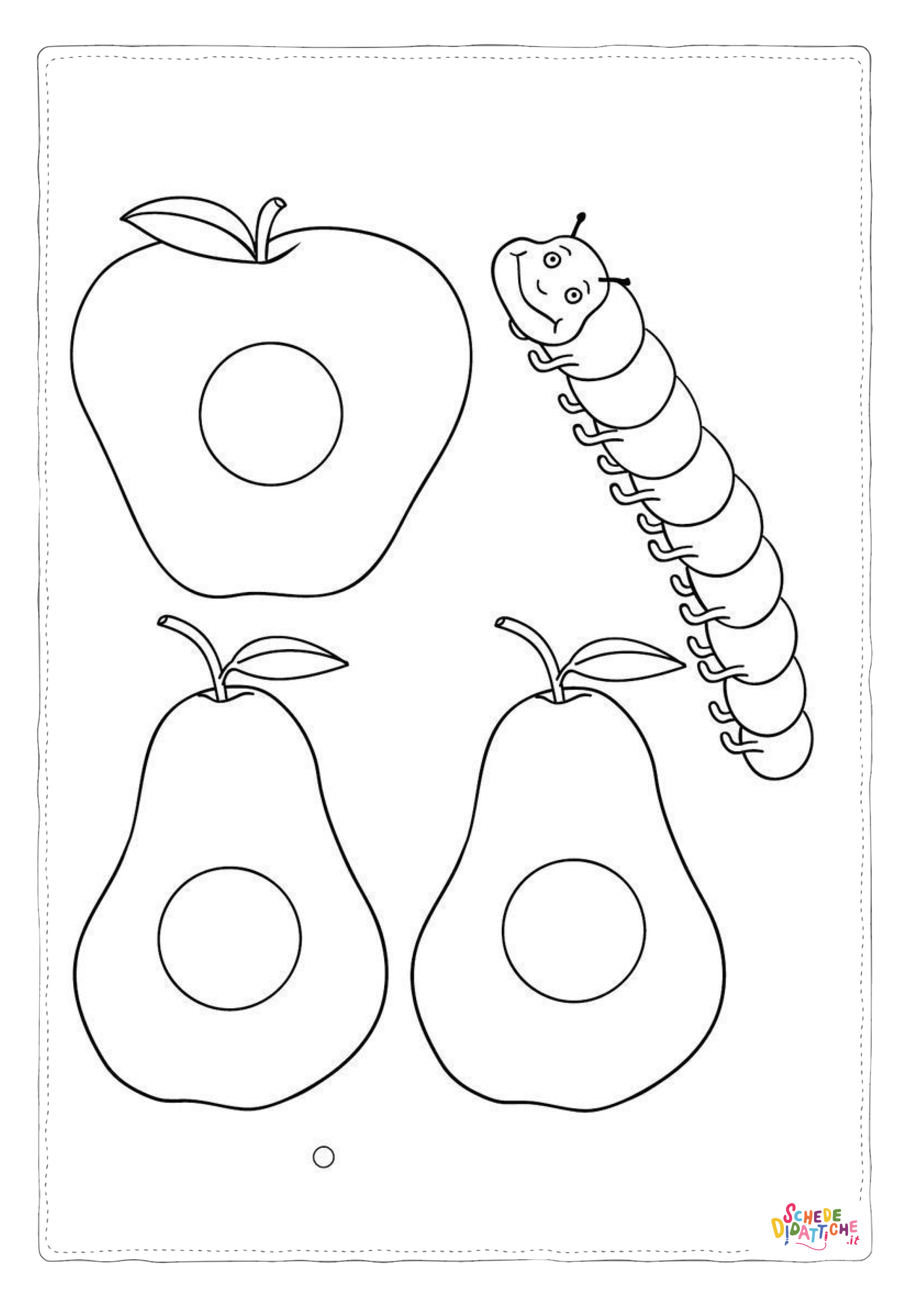 Disegno "Disegno di pera da stampare e colorare" Disegno di pera da stampare e colorare