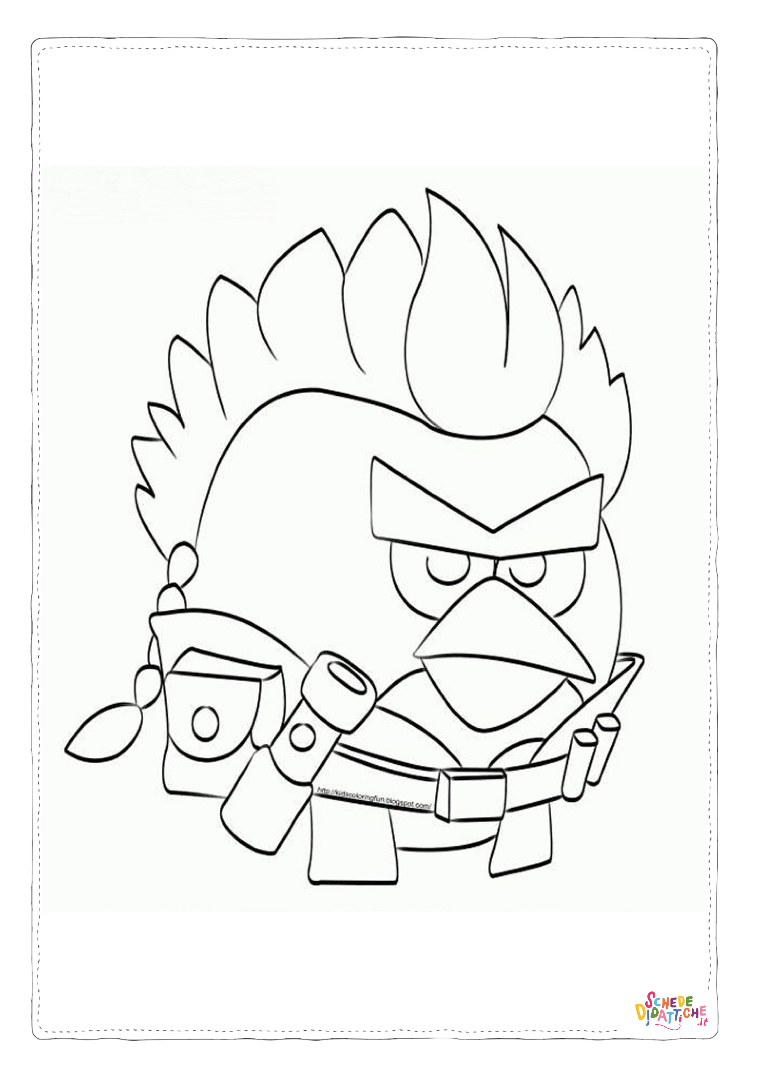 Disegno "Disegno di Angry birds da stampare e colorare 6" Disegno di Angry birds da stampare e colorare 6