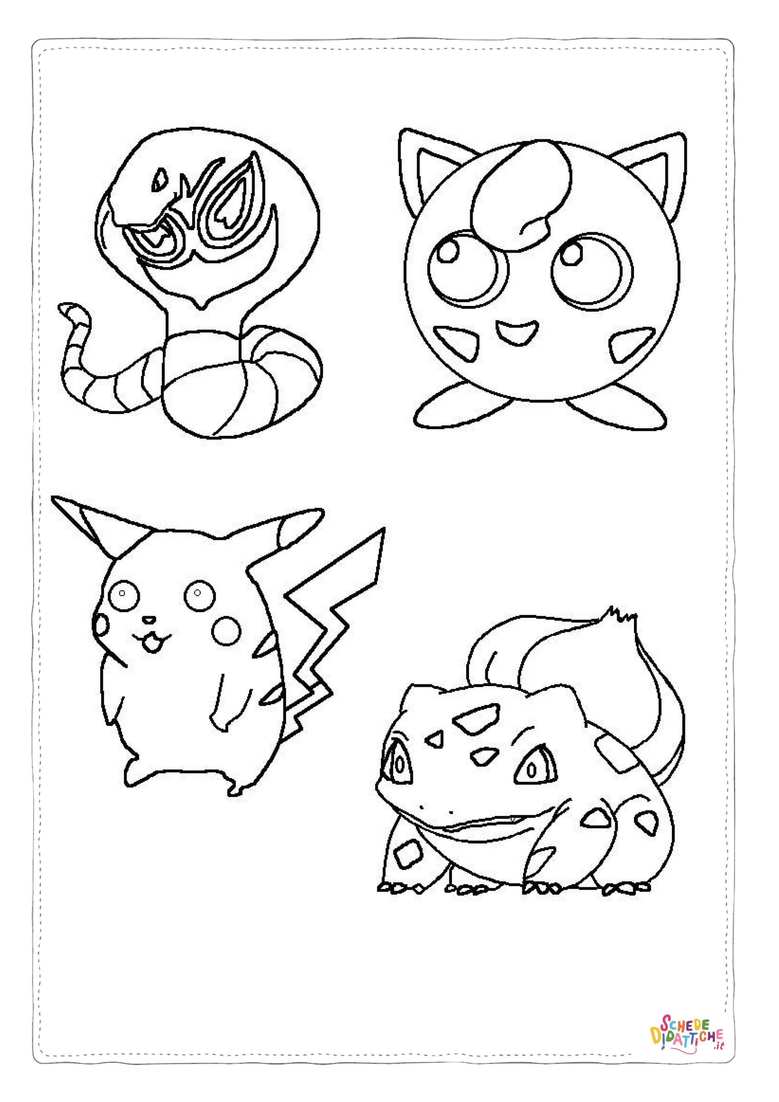 Disegno di Pokemon da stampare e colorare 2