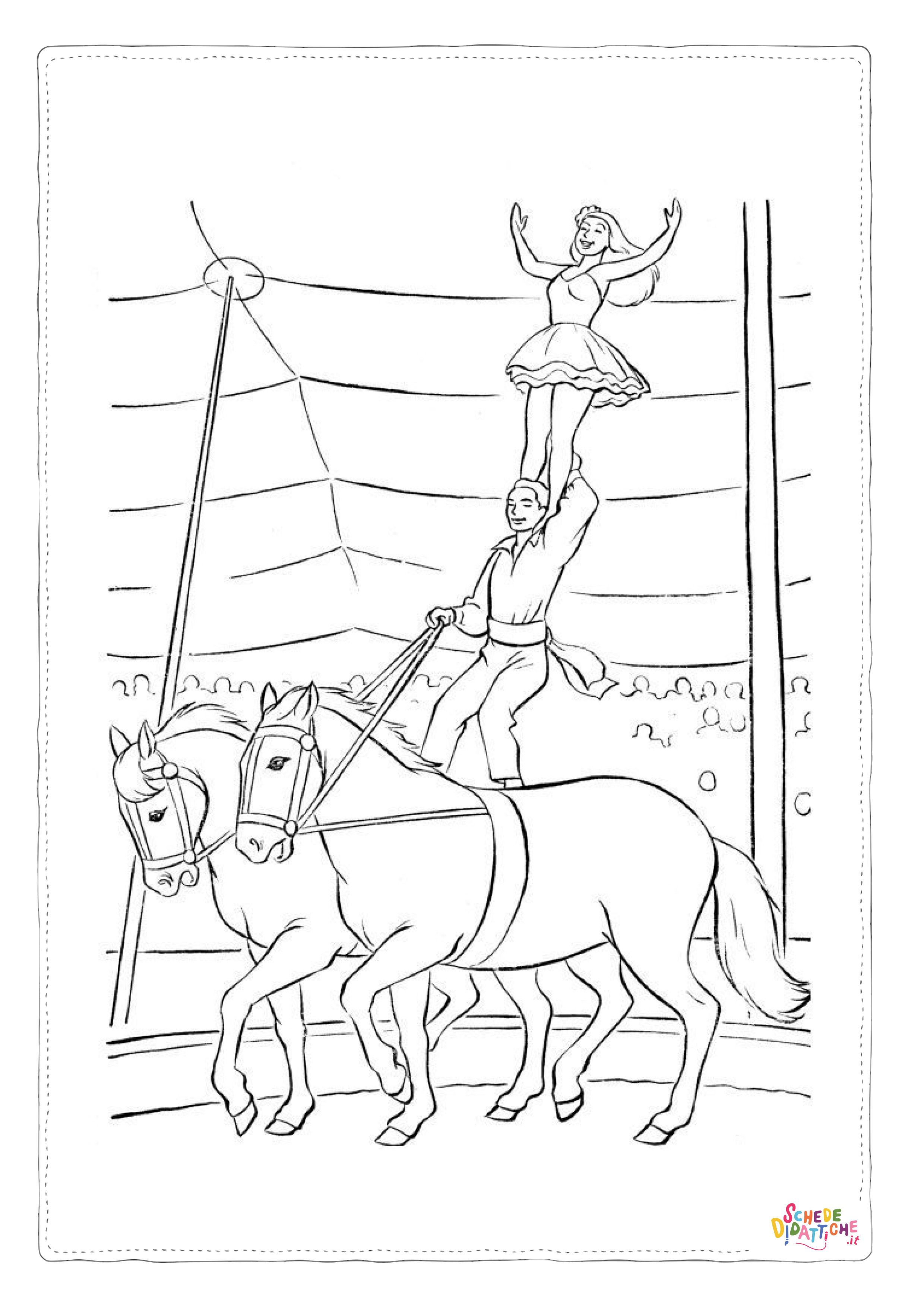 Disegno di circense da stampare e colorare 37