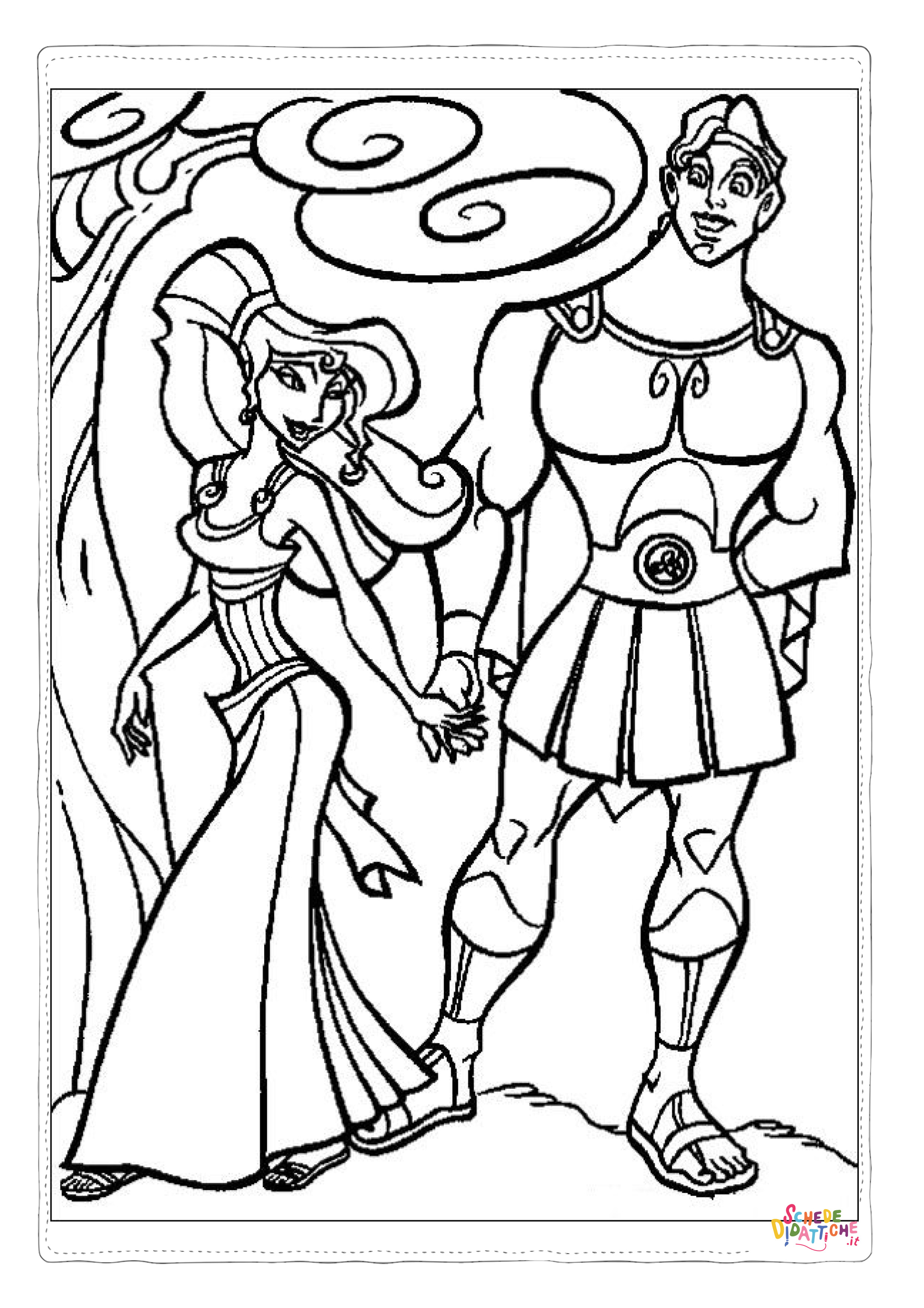 Disegno "Disegno di Hercules da stampare e colorare 21" Disegno di Hercules da stampare e colorare 21