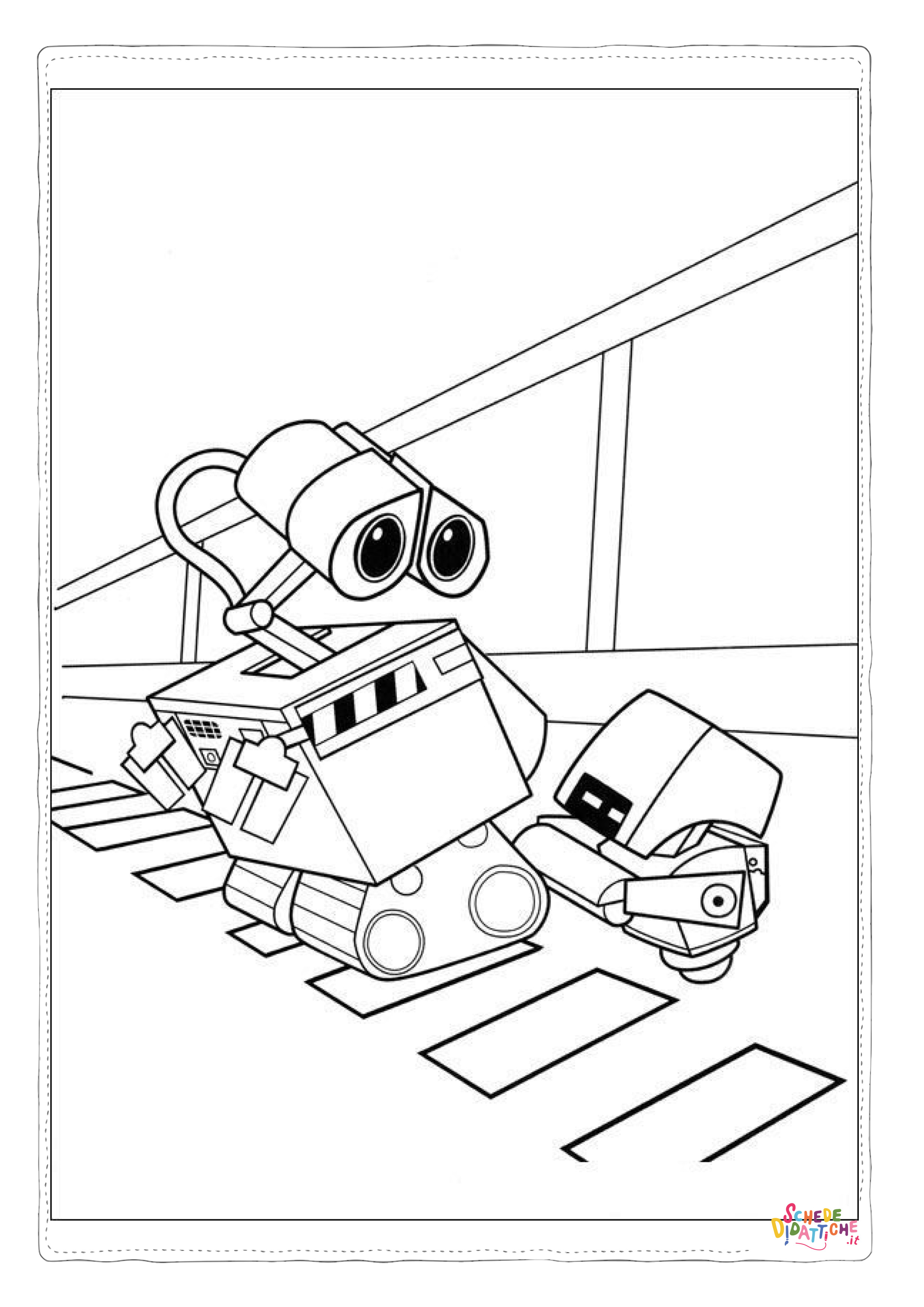 Disegno "Disegno di Wall-E da stampare e colorare 45" Disegno di Wall-E da stampare e colorare 45
