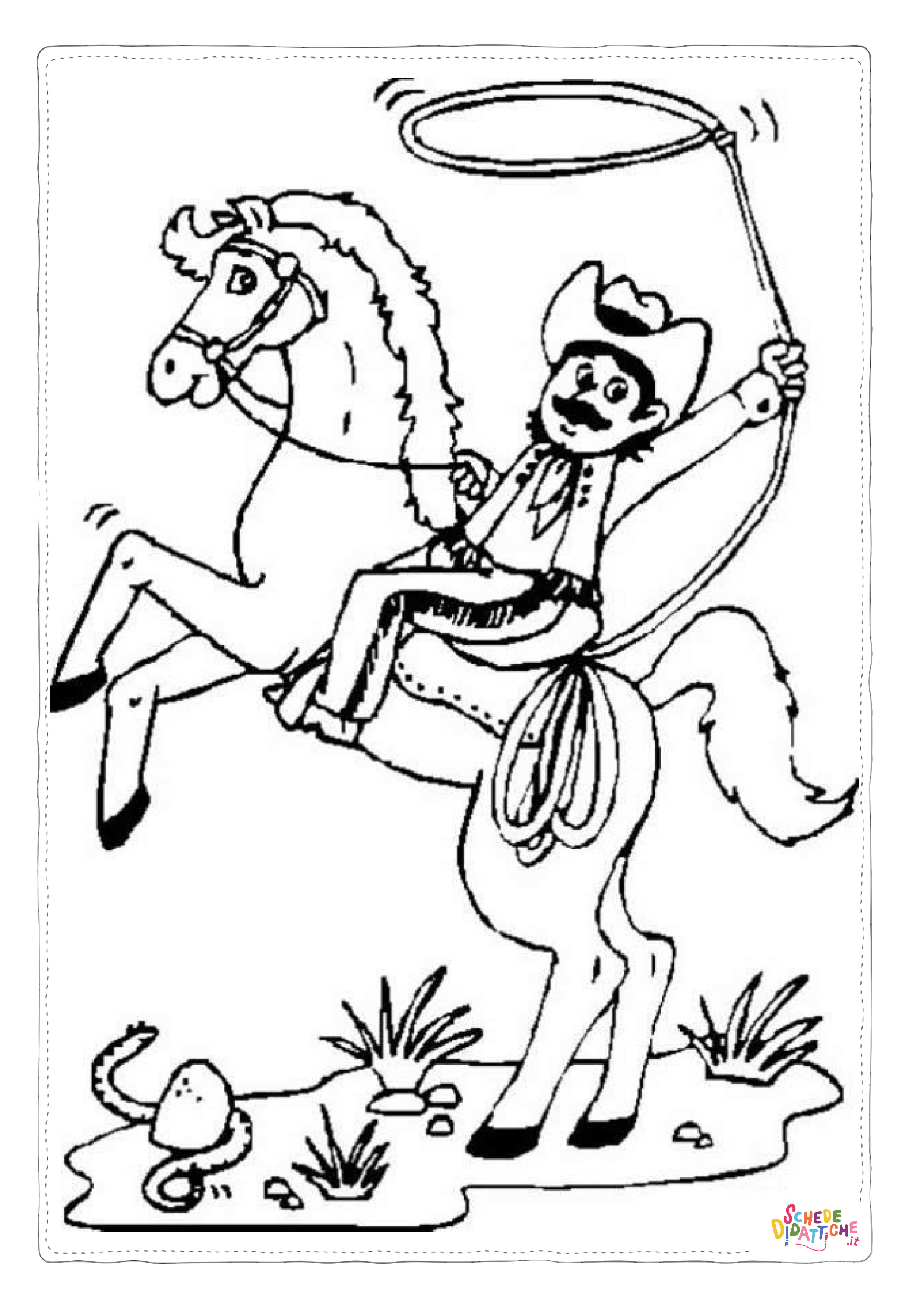 Disegno "Disegno di il selvaggio west da stampare e colorare 3" Disegno di il selvaggio west da stampare e colorare 3