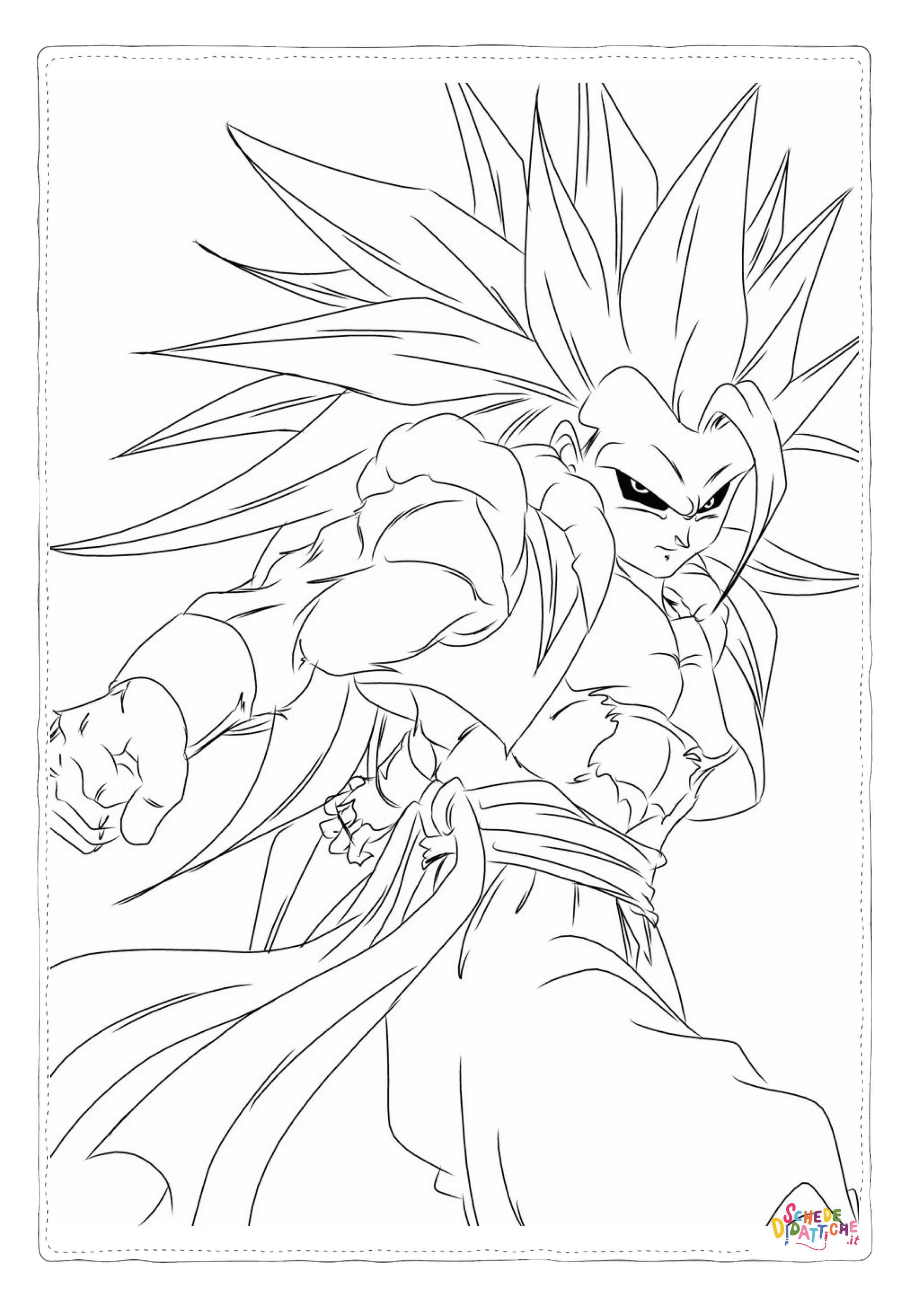 Disegno "Disegno di Dragon Ball da stampare e colorare 53" Disegno di Dragon Ball da stampare e colorare 53