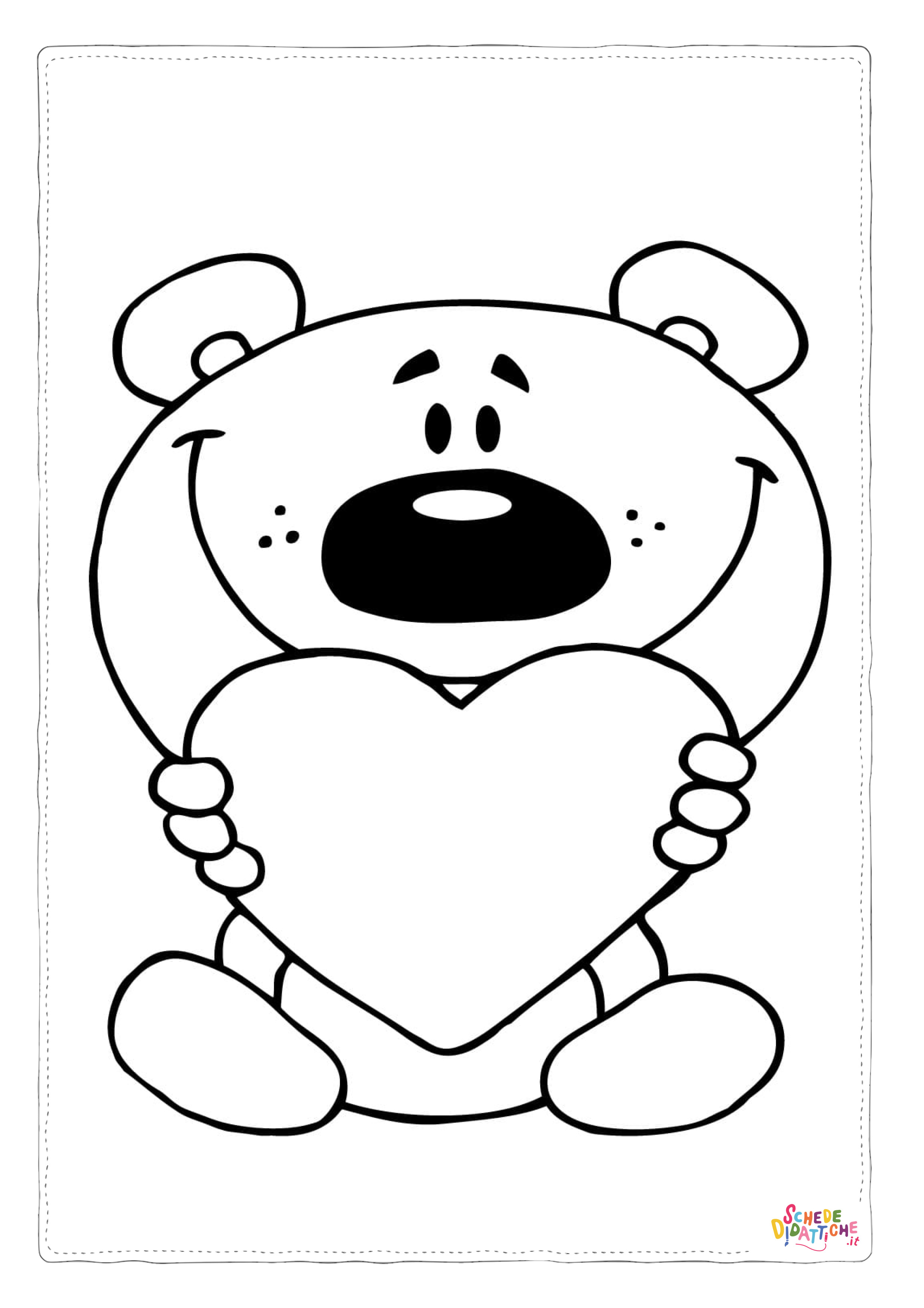 Disegno "Disegno di San Valentino da stampare e colorare 64" Disegno di San Valentino da stampare e colorare 64