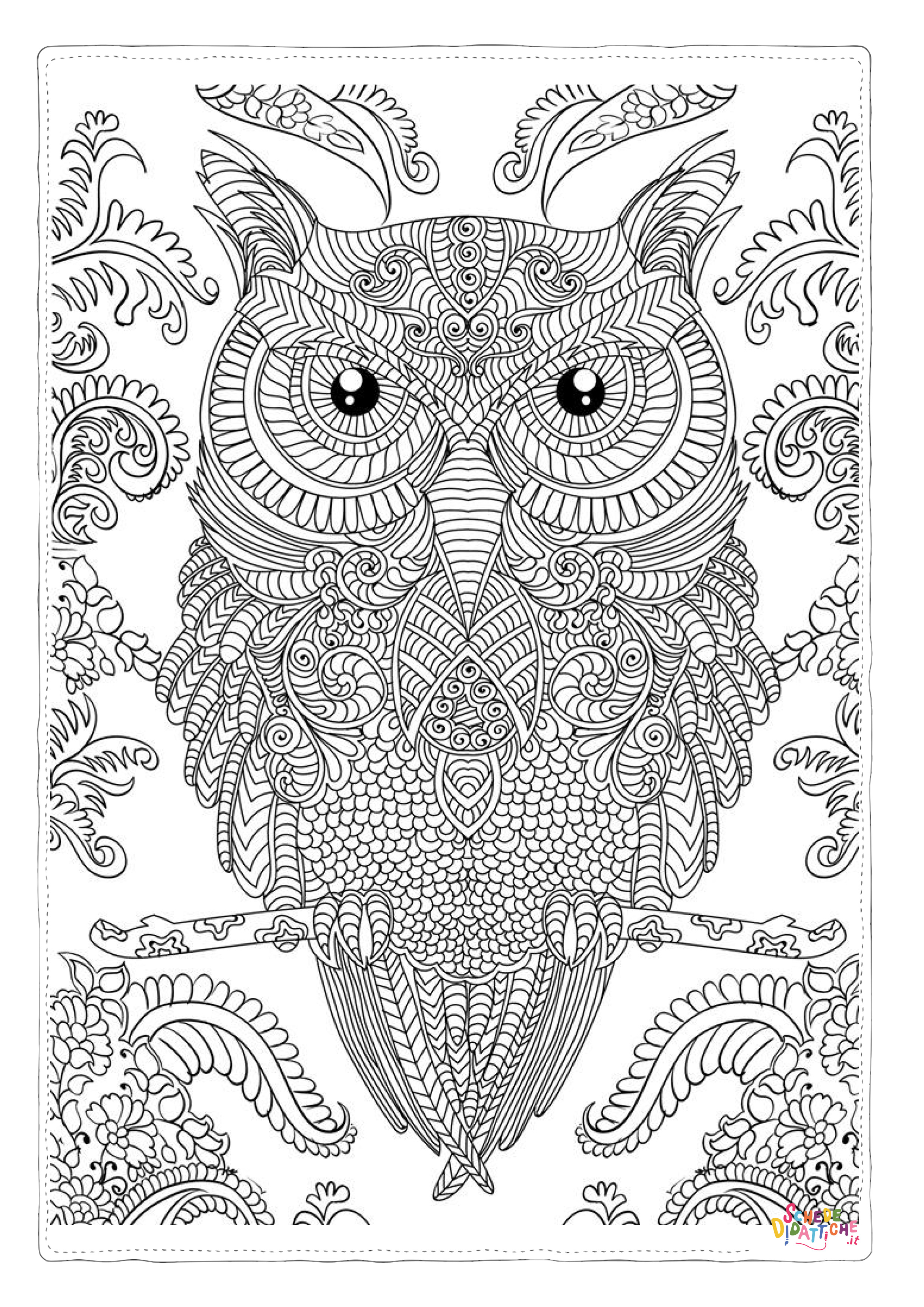 Disegno "Disegno di mandala da stampare e colorare 123" Disegno di mandala da stampare e colorare 123