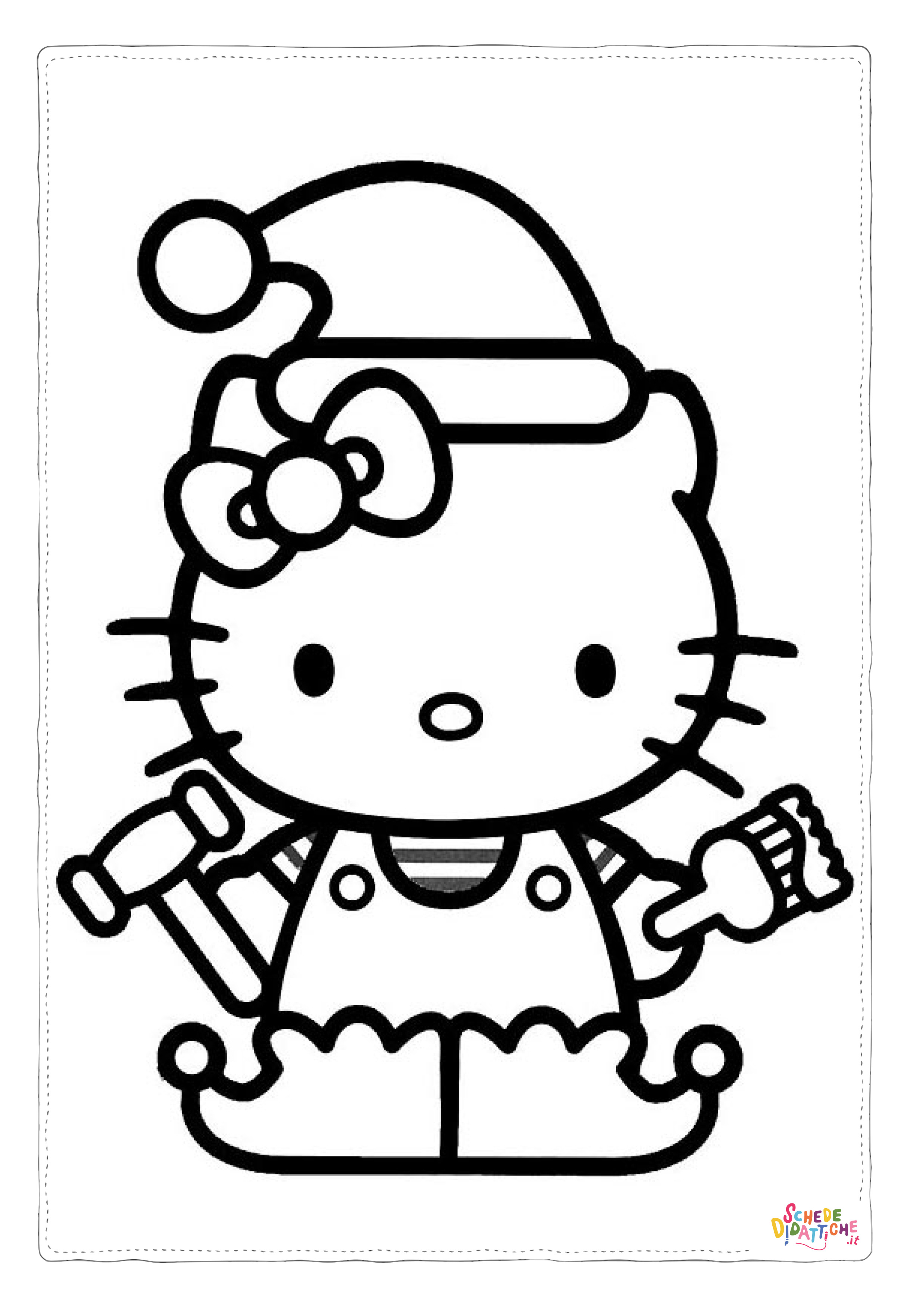 Disegno "Disegno di Hello Kitty da stampare e colorare 91" Disegno di Hello Kitty da stampare e colorare 91