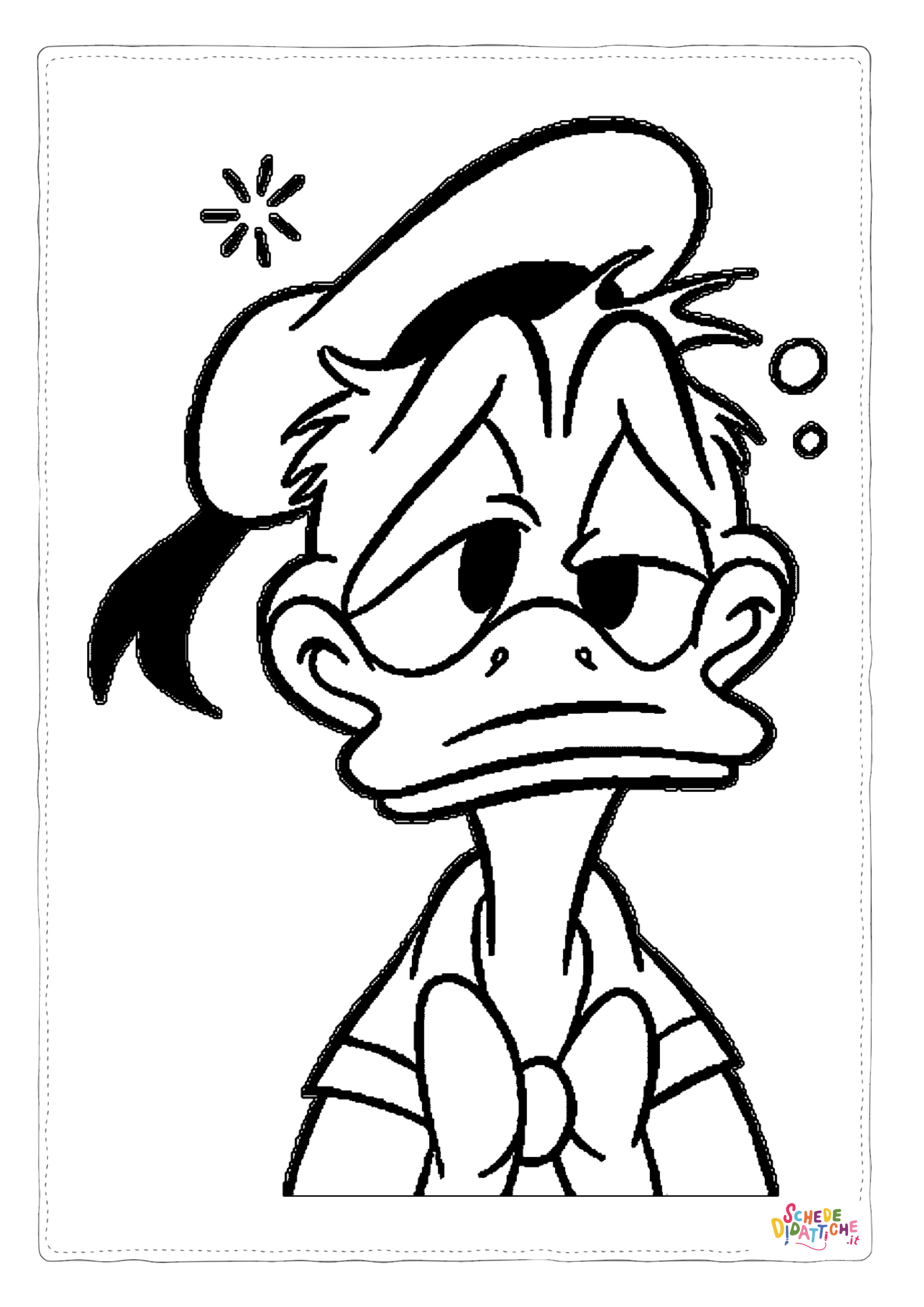 Disegno di Paperino da stampare e colorare 59